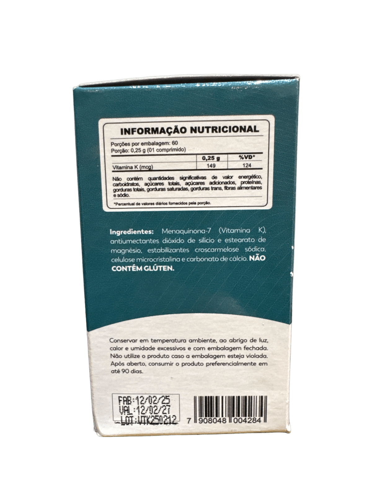 VITAMINA K2 250MG 60 CÁPSULAS