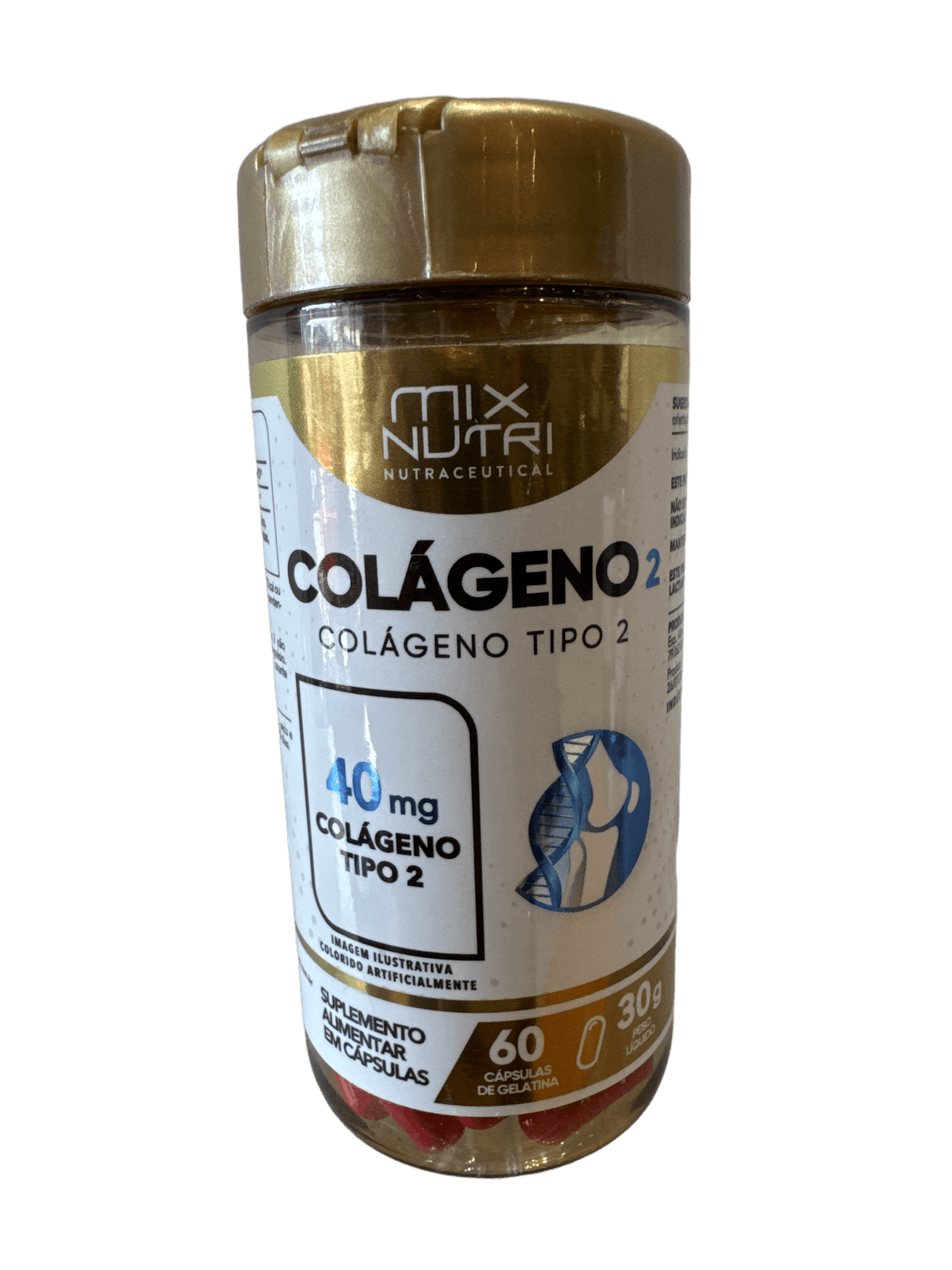 COLÁGENO TIPO II 60 CÁPSULAS — MIX NUTRI