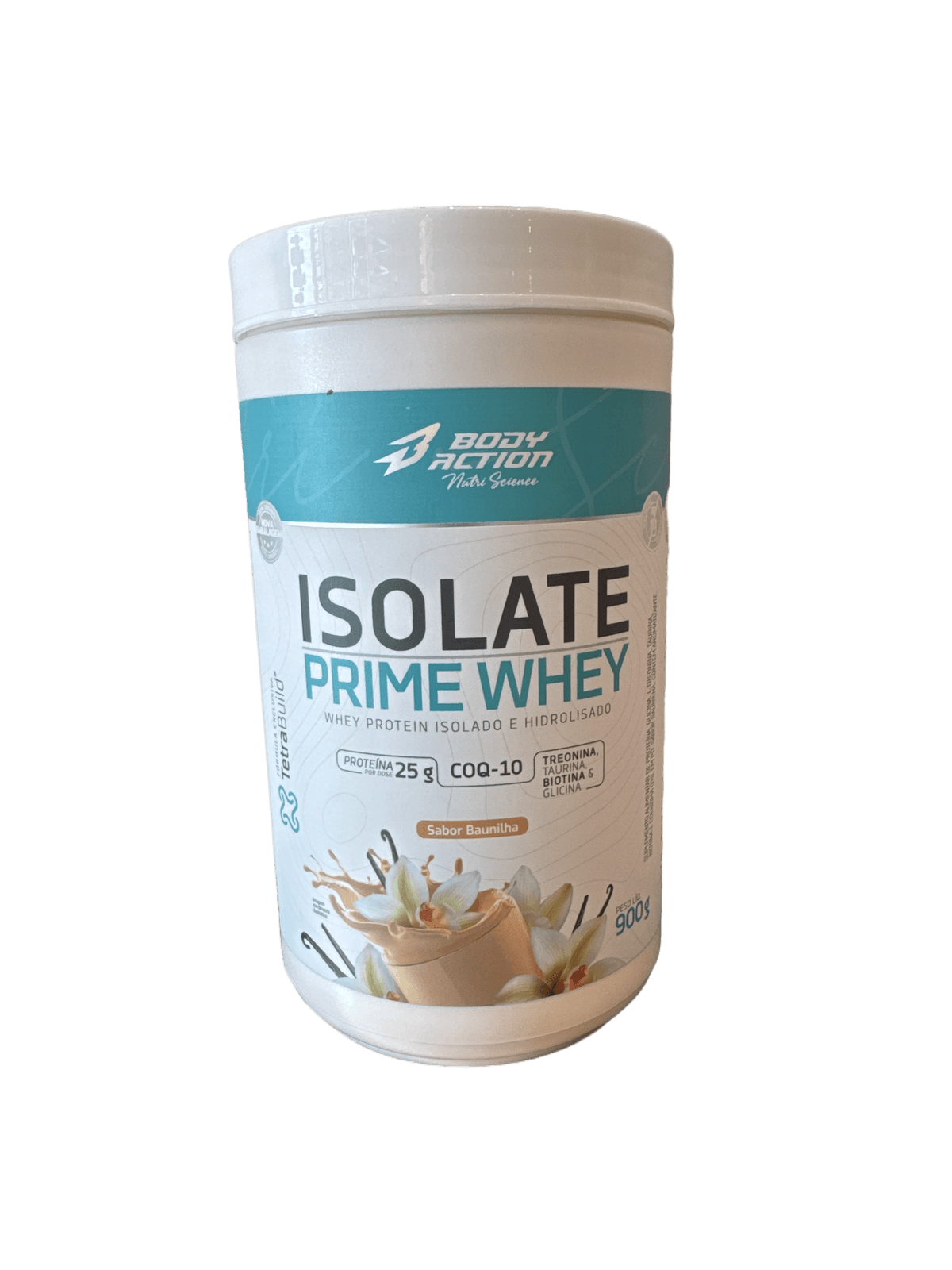 ISOLATE PRIME WHEY BAUNILHA NATURAL 900G — BODYACTION — BODYACTION
