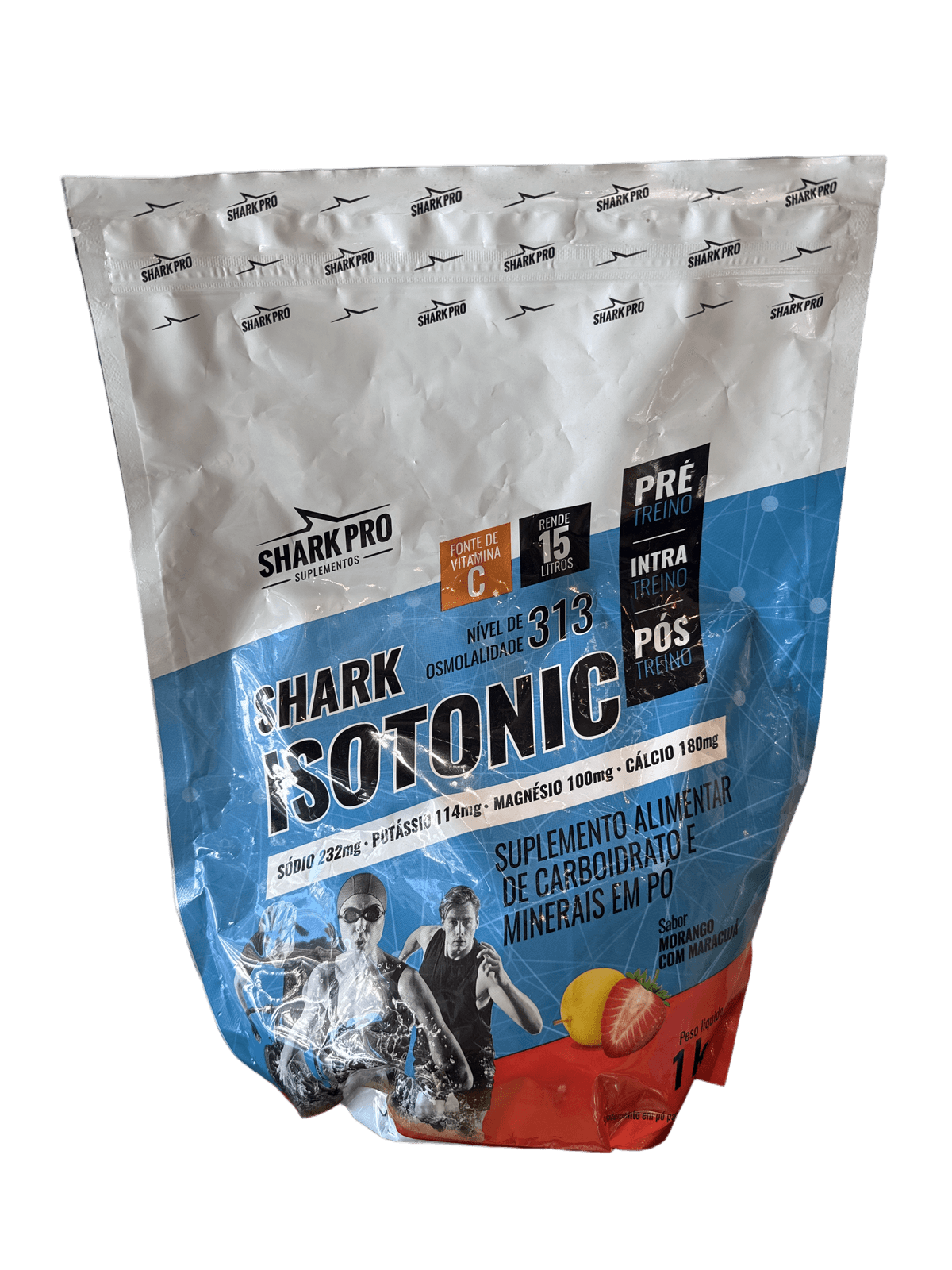 ISOTÔNICO MORANGO COM MARACUJÁ 1KG — SHARK PRO — SHARK PRO