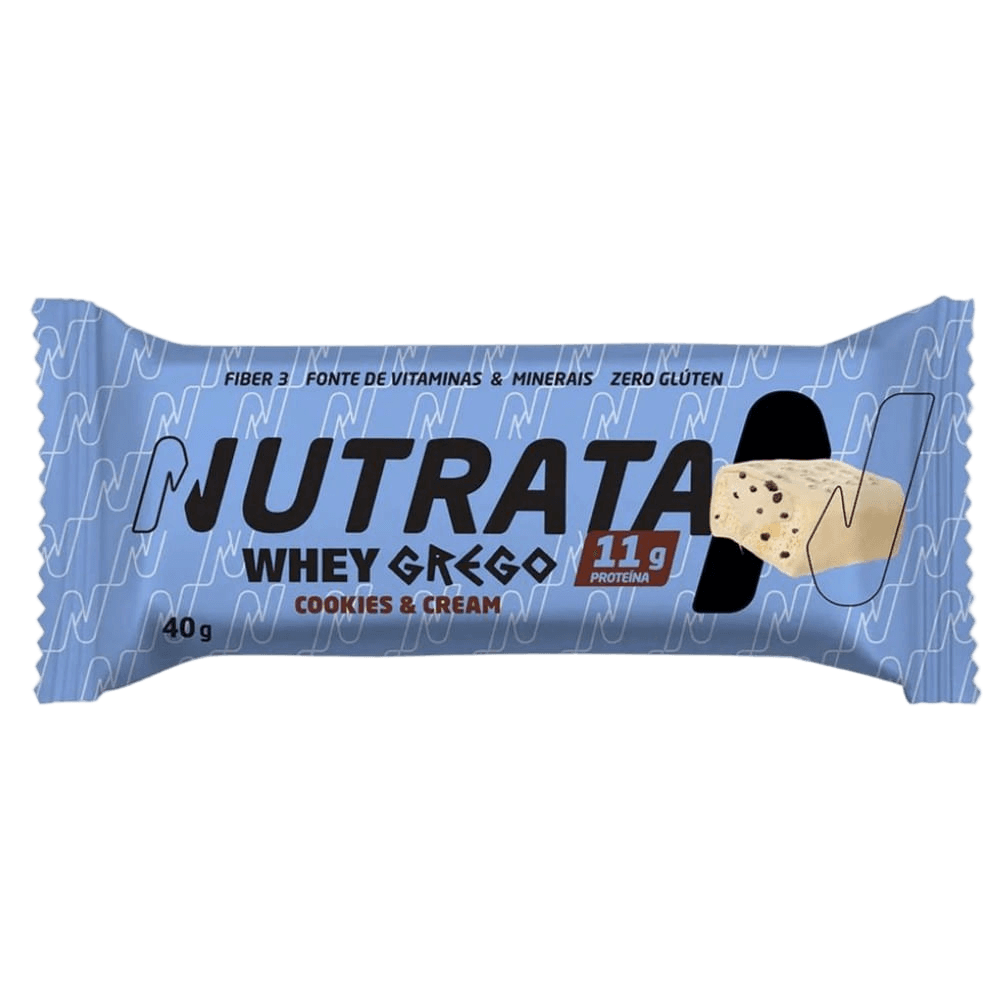 WHEY GREGO BAR COOKIES & CREAM 40G — NUTRATA — NUTRATA