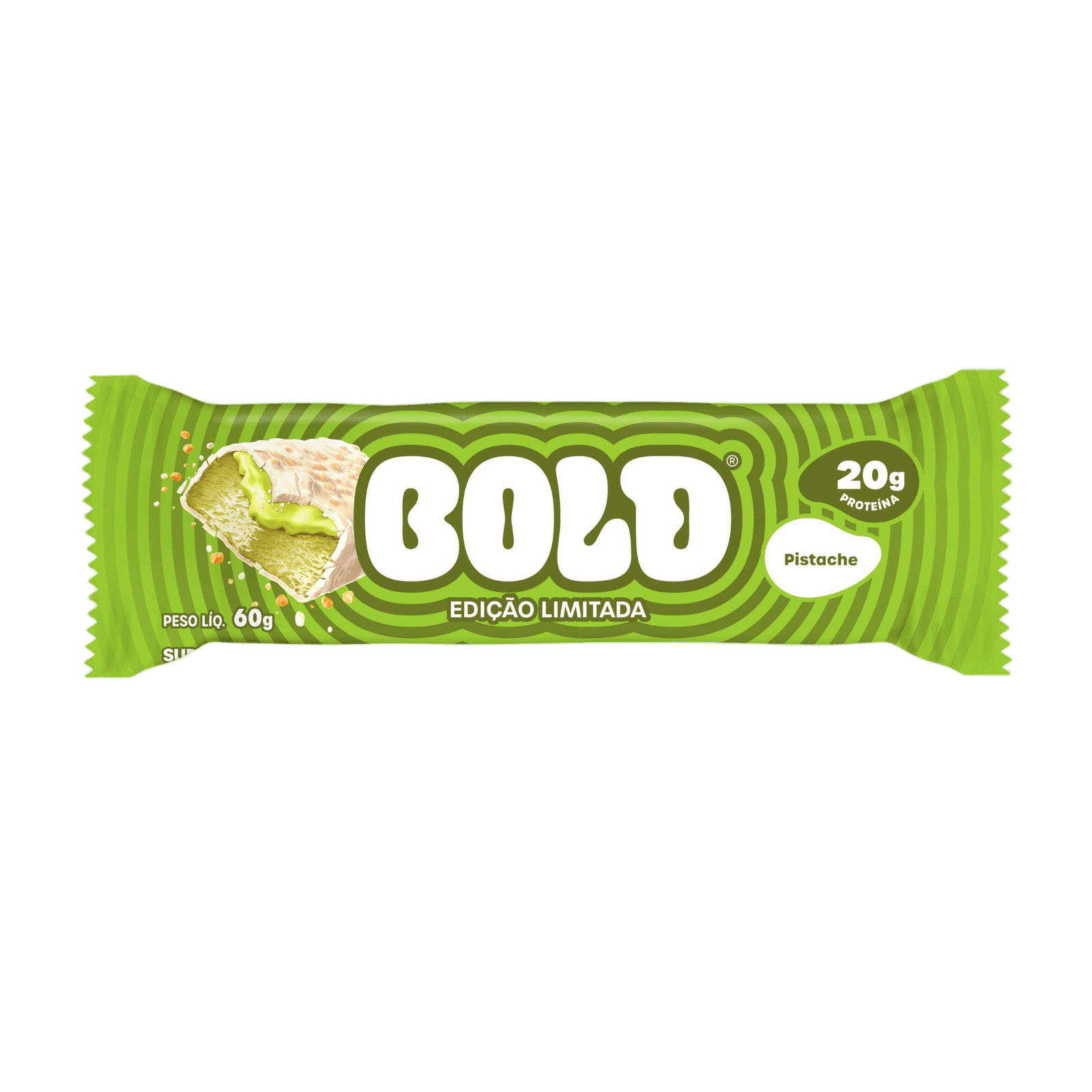BOLD BAR PISTACHE 60G — BOLD