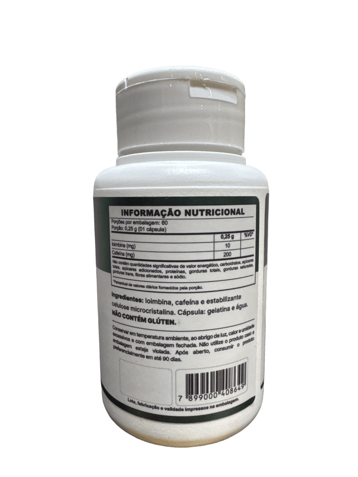 IOIMBINA COM CAFEÍNA 60 CÁPSULAS — VEGETAL LABS