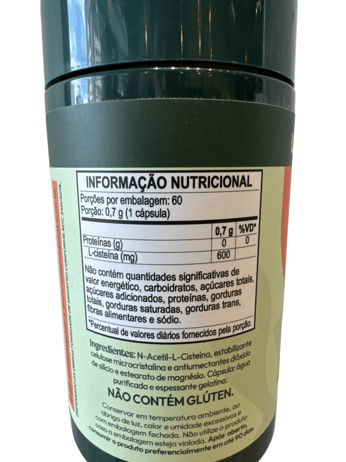 NAC ACETILCISTEÍNA — UNIÃO VEGETAL