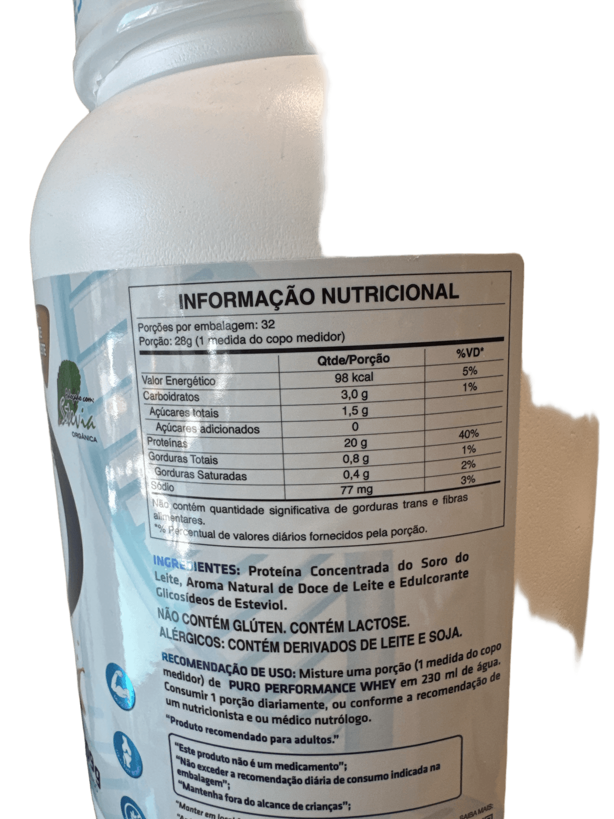 PURO WHEY DOCE DE LEITE 909G — PERFORMANCE