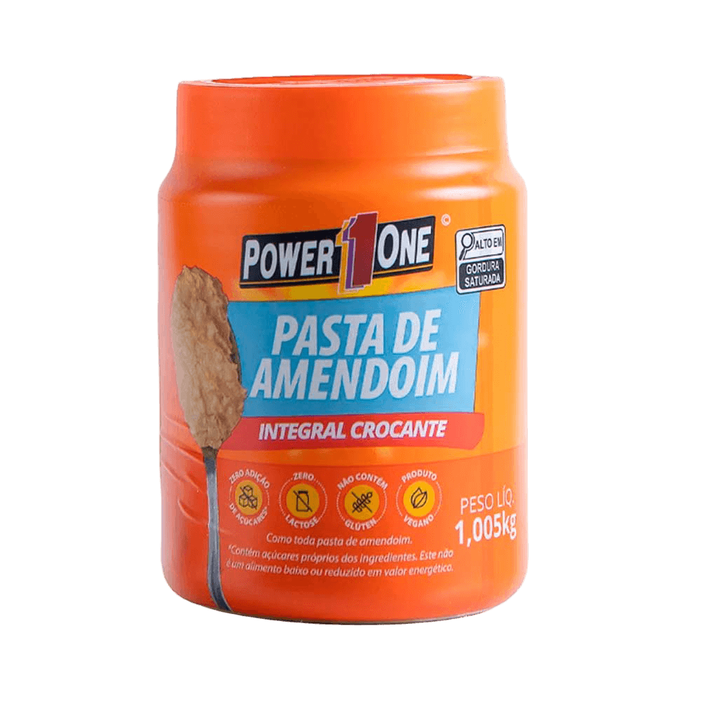 PASTA DE AMENDOIM CROCANTE 1.005KG — POWER1ONE