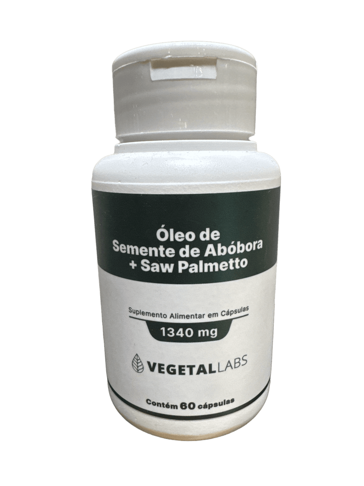 ÓLEO DE SEMENTE DE ABÓBORA + SAW PALMETTO 1340MG 60 CÁPSULAS — VEGETAL LABS