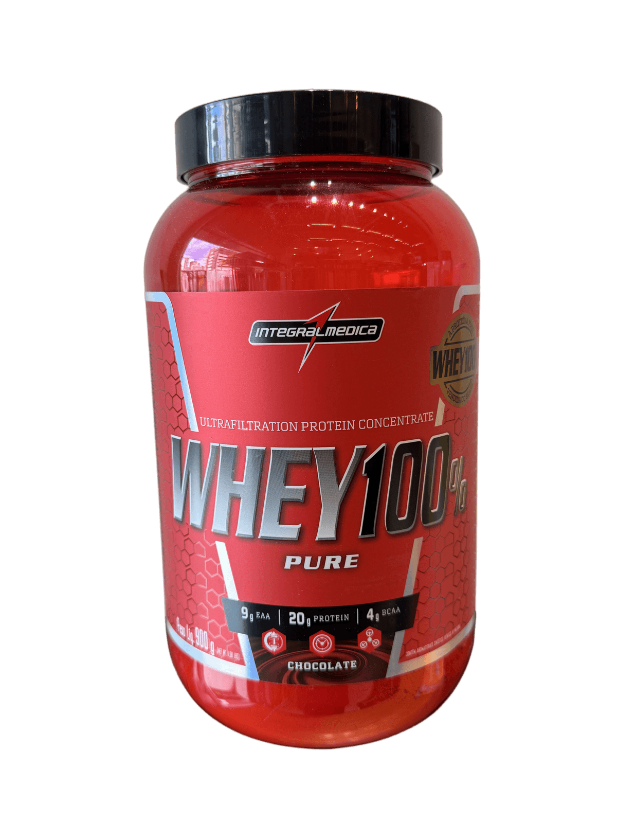 WHEY 100% PURE CHOCOLATE 900G — INTEGRAL MEDICA — INTEGRAL MEDICA