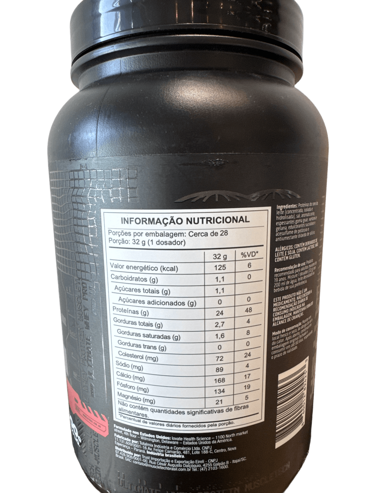 NITRO TECH WHEY BAUNILHA 900G — MUSCLETECH