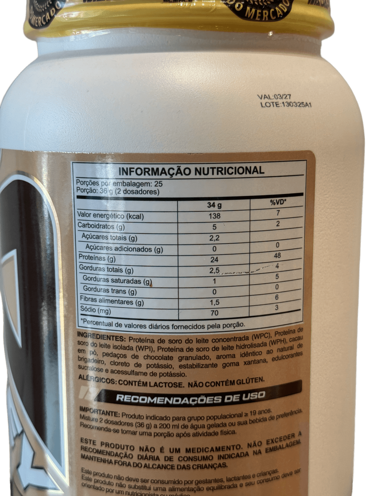 TASTY WHEY ADAPTOGEN BRIGADEIRO 900G