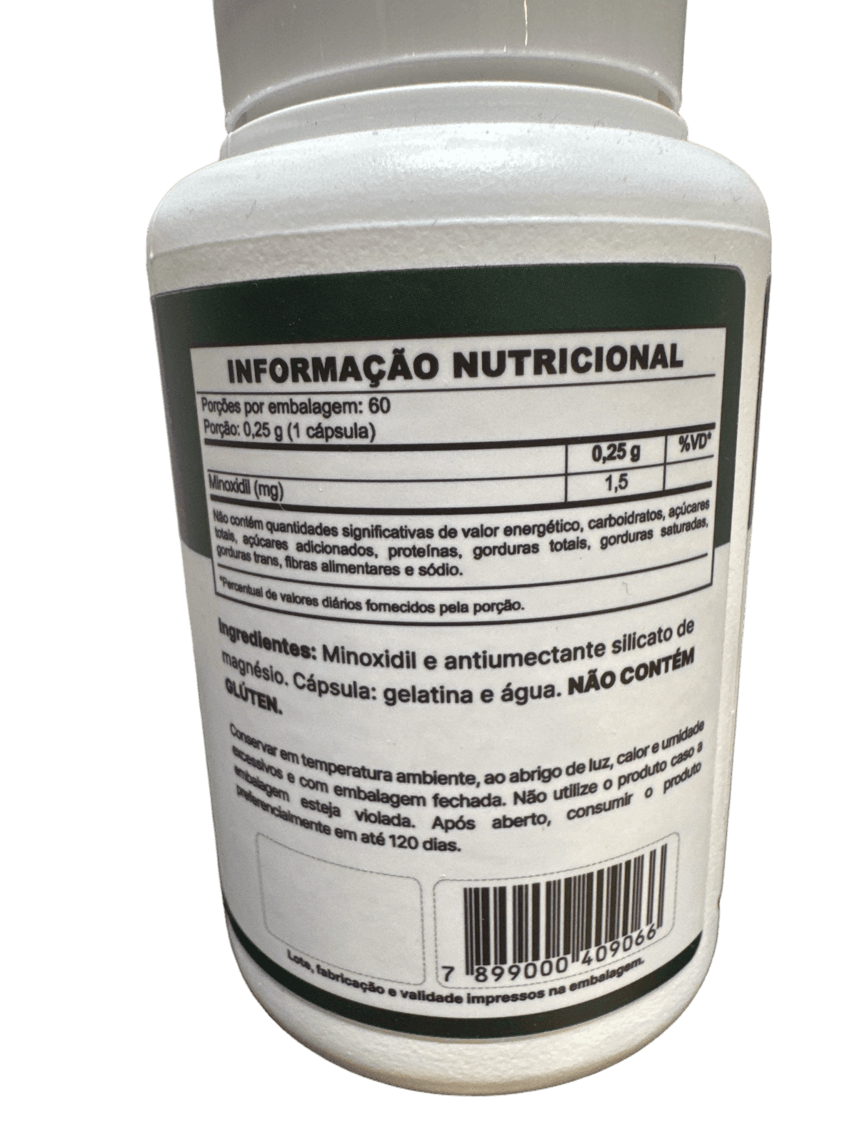 MINOXIDIL VEGETAL LABS 250MG 60 CÁPSULAS