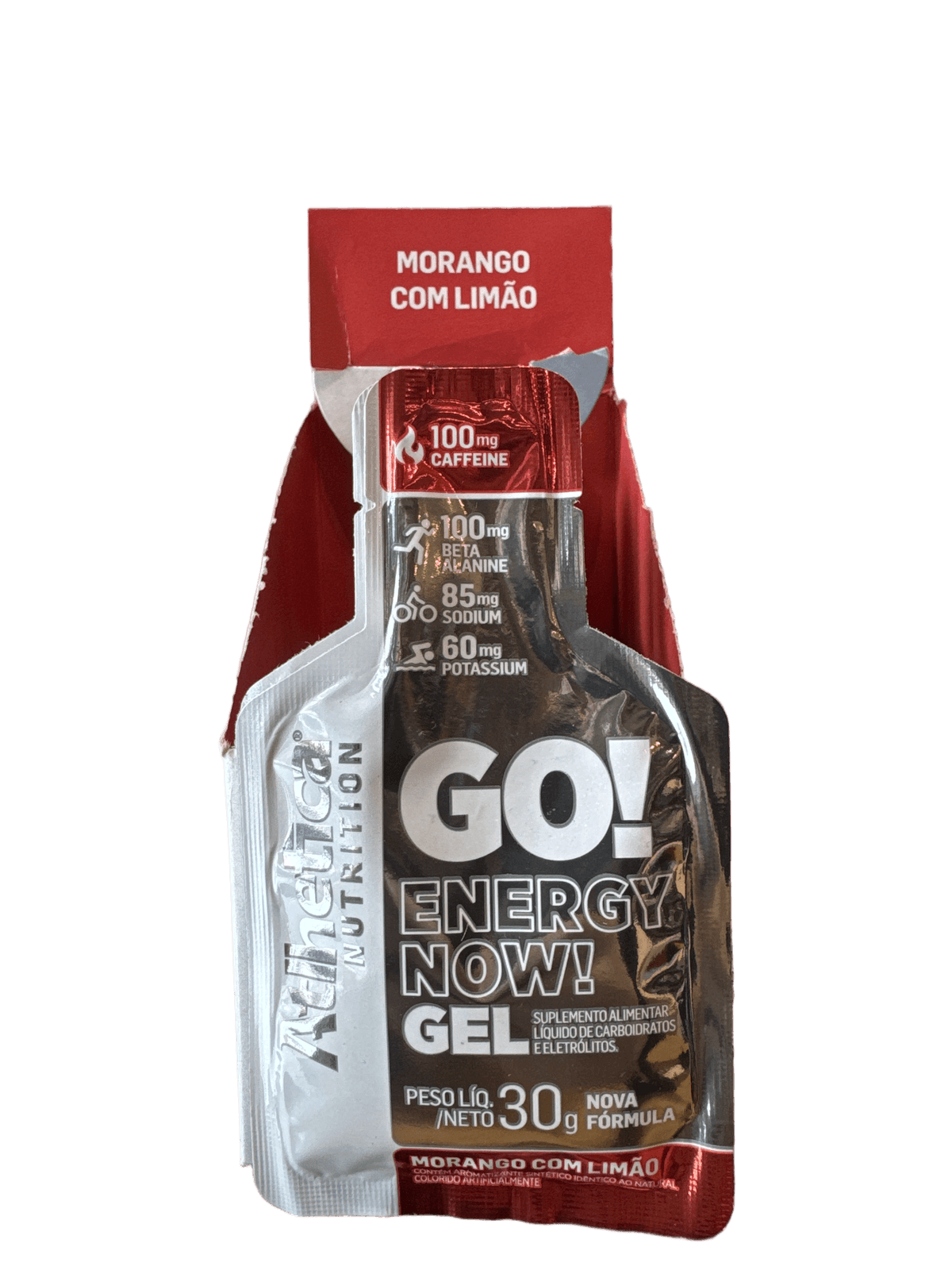 ENERGY NOW GEL MORANGO COM LIMÃO 30G — ATLHETICA GO — ATLHETICA NUTRITION