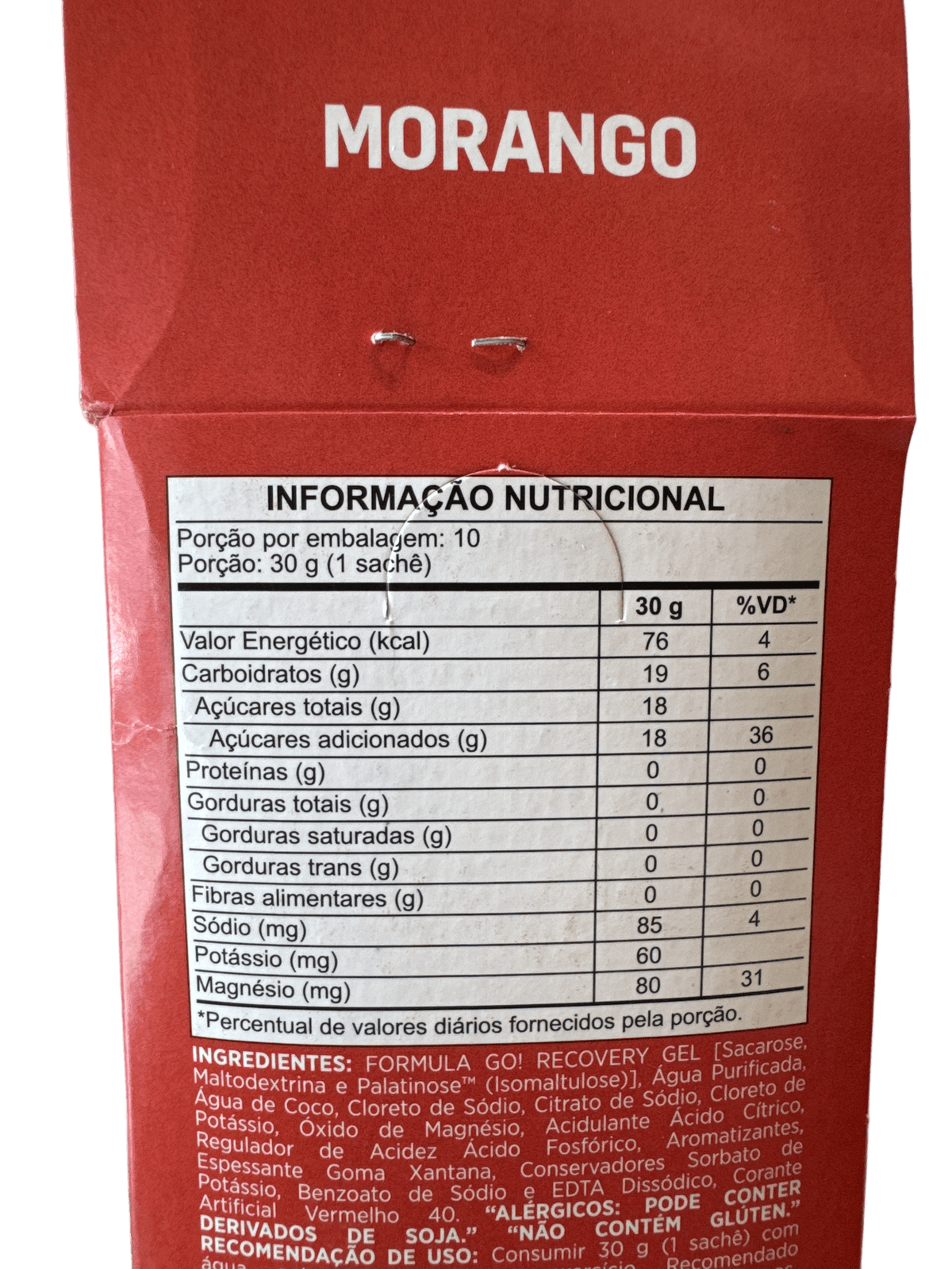 GO RECOVERY GEL ATLHETICA MORANGO 30G