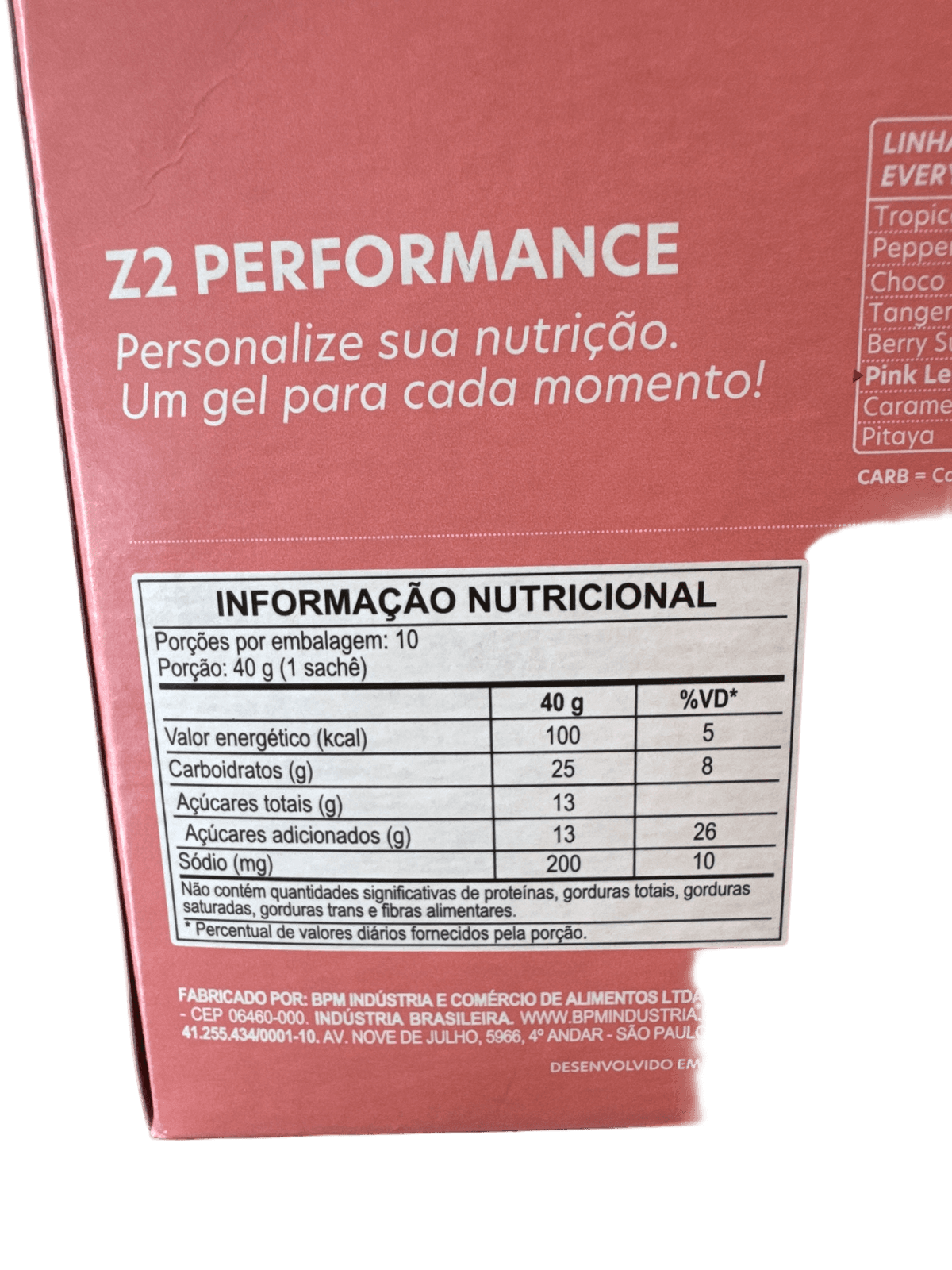 ENERGY GEL Z2 ICED PINK LEMONADE 40G