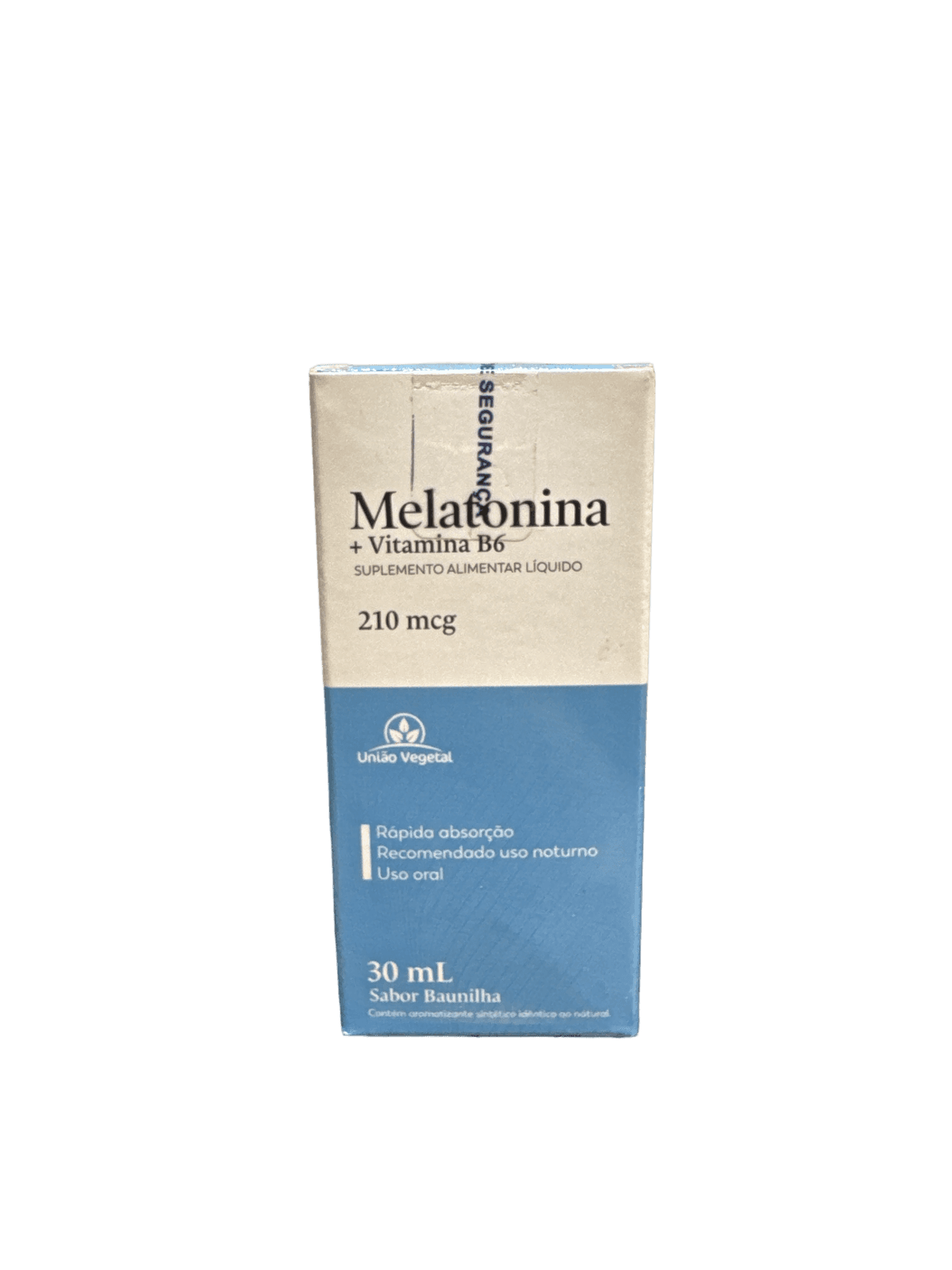 MELATONINA COM VITAMINA B6 210MCG 30ML — UNIAO VEGETAL