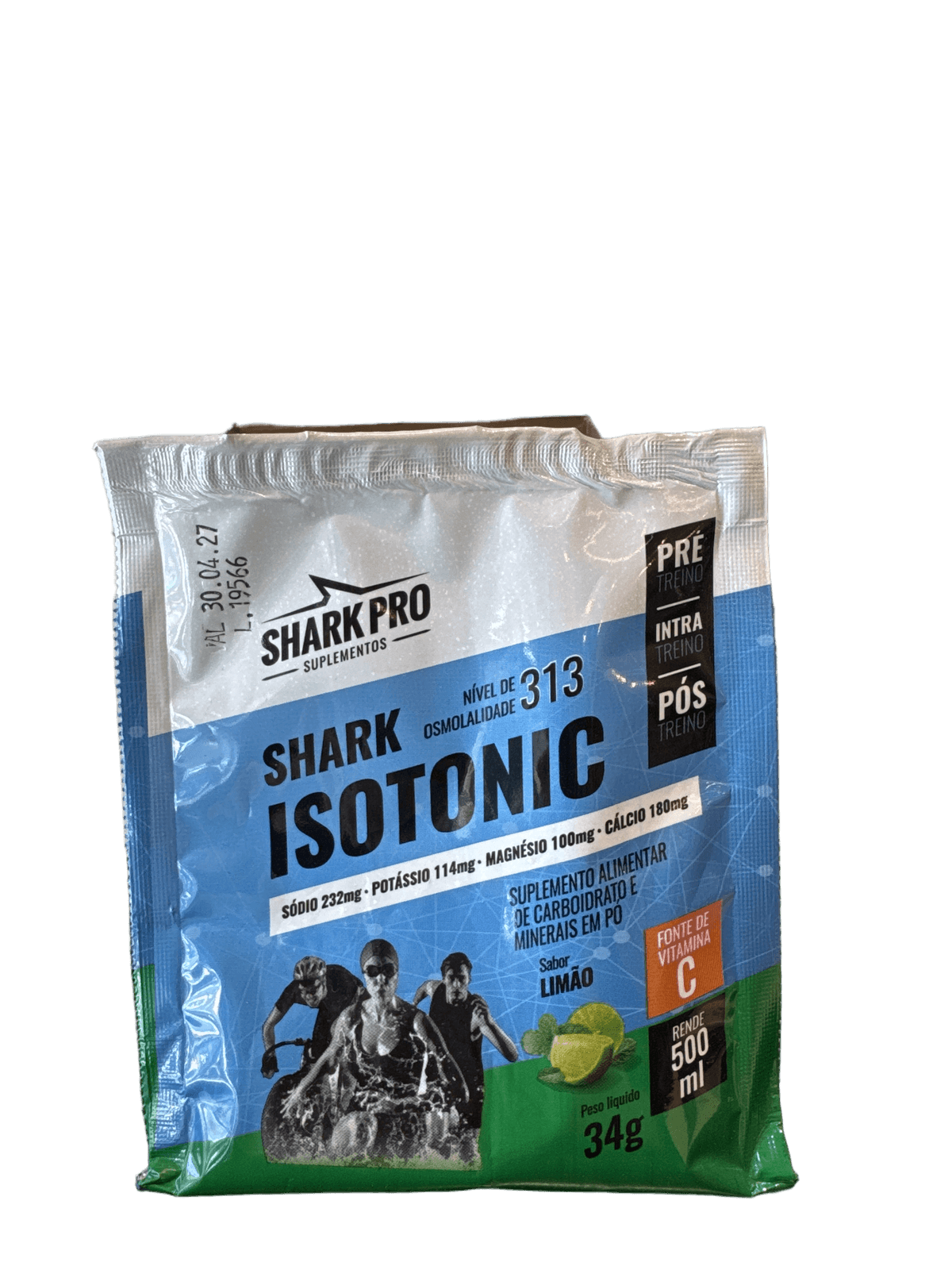 SACHÊ ISOTÔNICO LIMÃO 34G — SHARK PRO — SHARK PRO