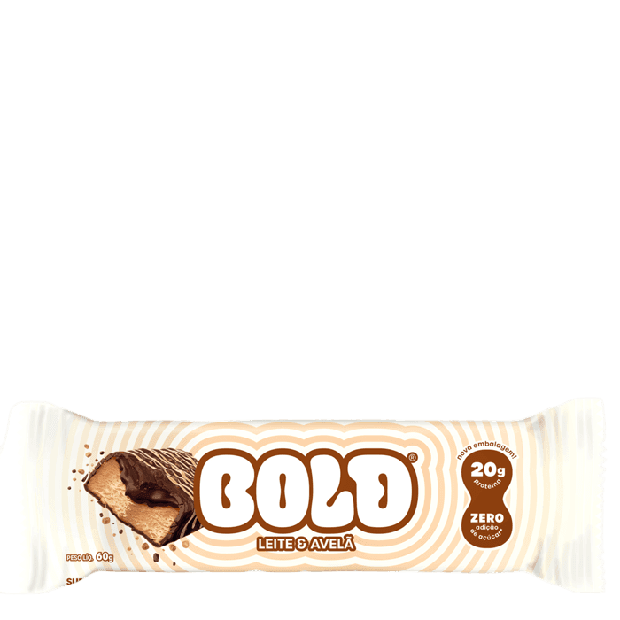 BOLD BAR LEITE E AVELÃ 60G — BOLD