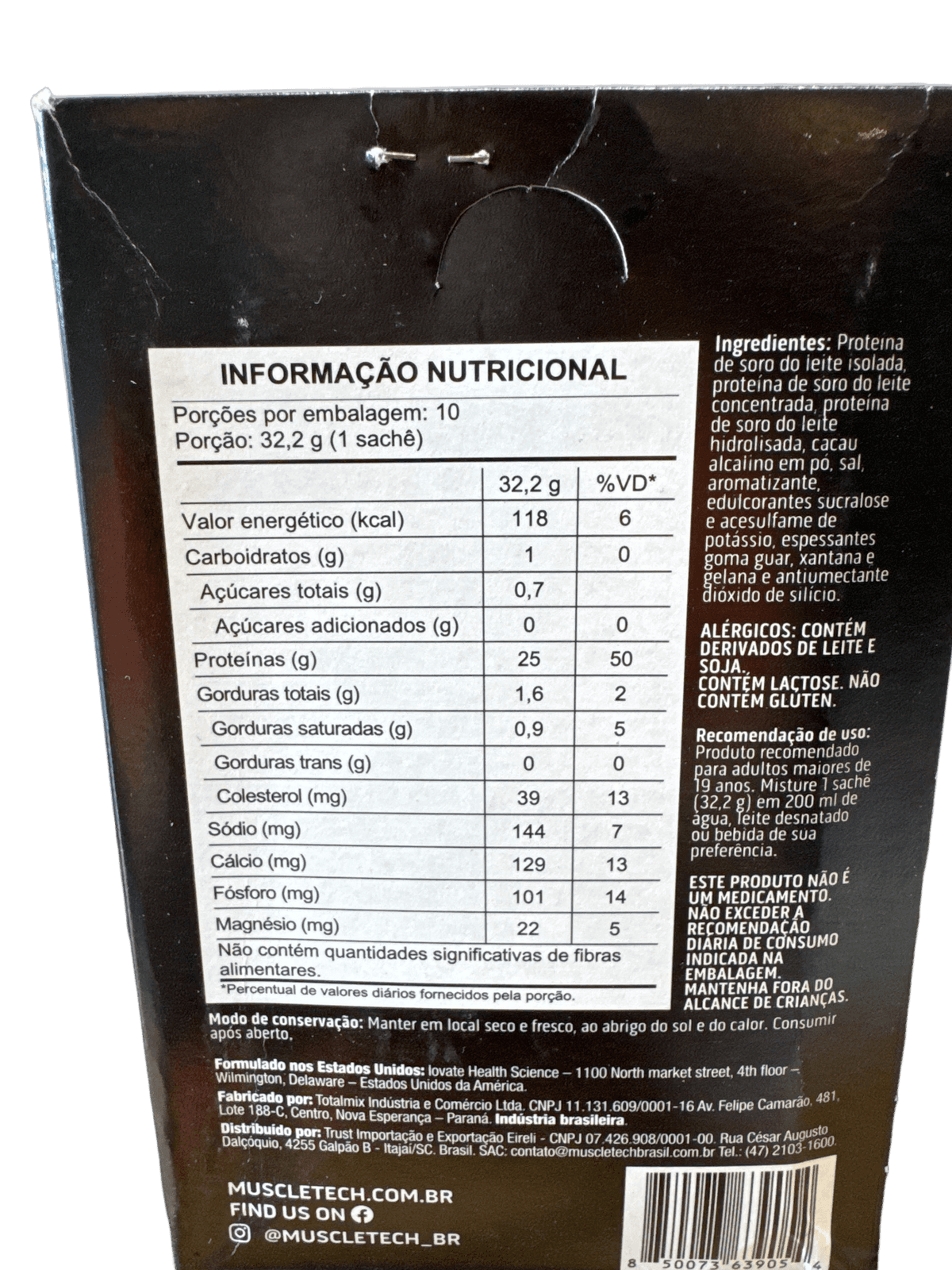 NITRO TECH WHEY GOLD SACHÊ CHOCOLATE 31,4G