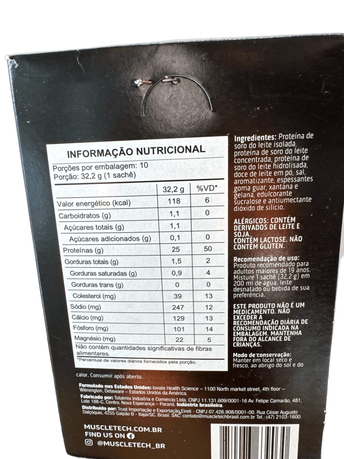 NITRO TECH WHEY GOLD SACHE DOCE LEITE 31,4G — MUSCLETECH