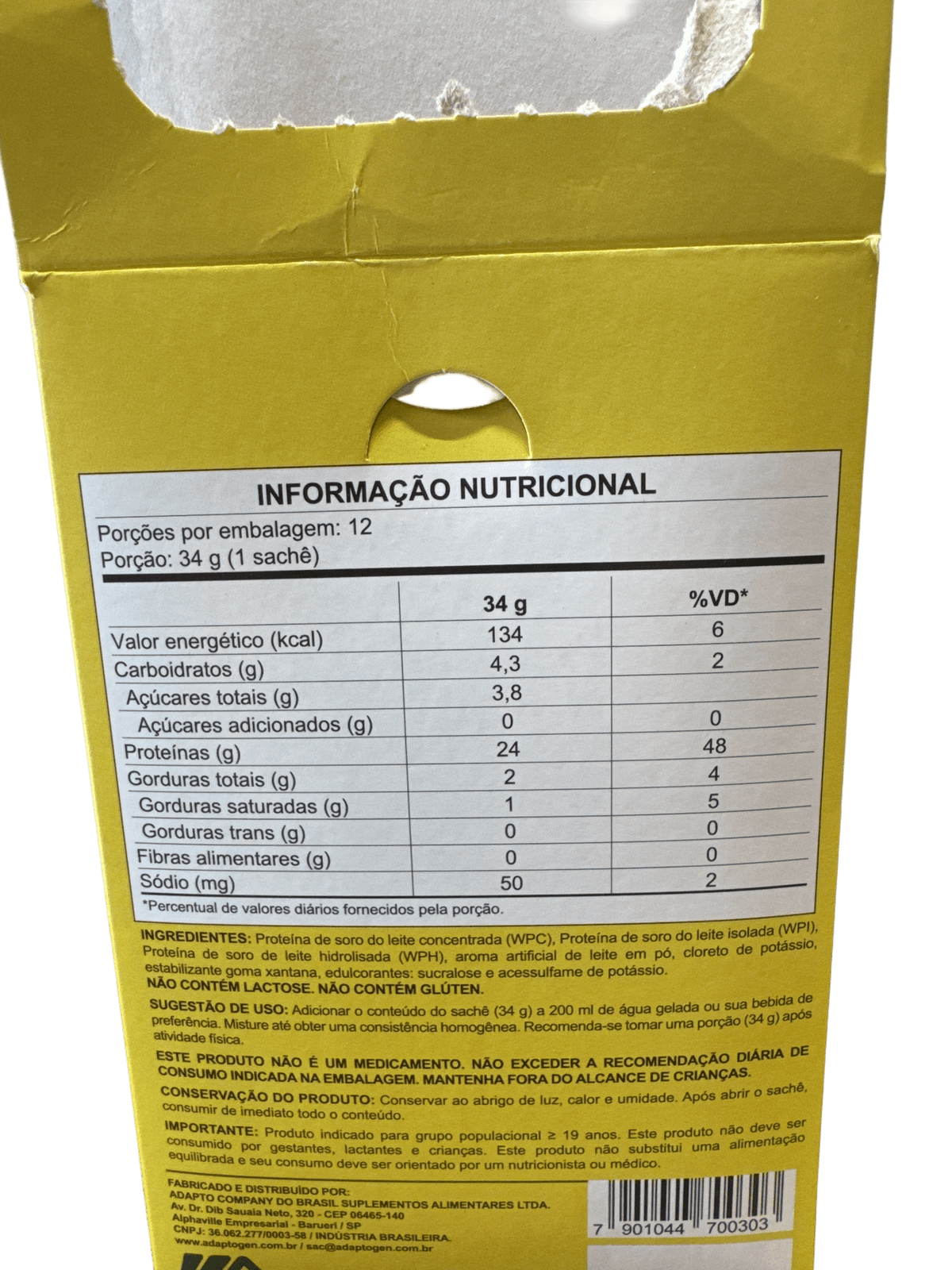 TASTY WHEY ORIGINAL 34G — ADAPTOGEN
