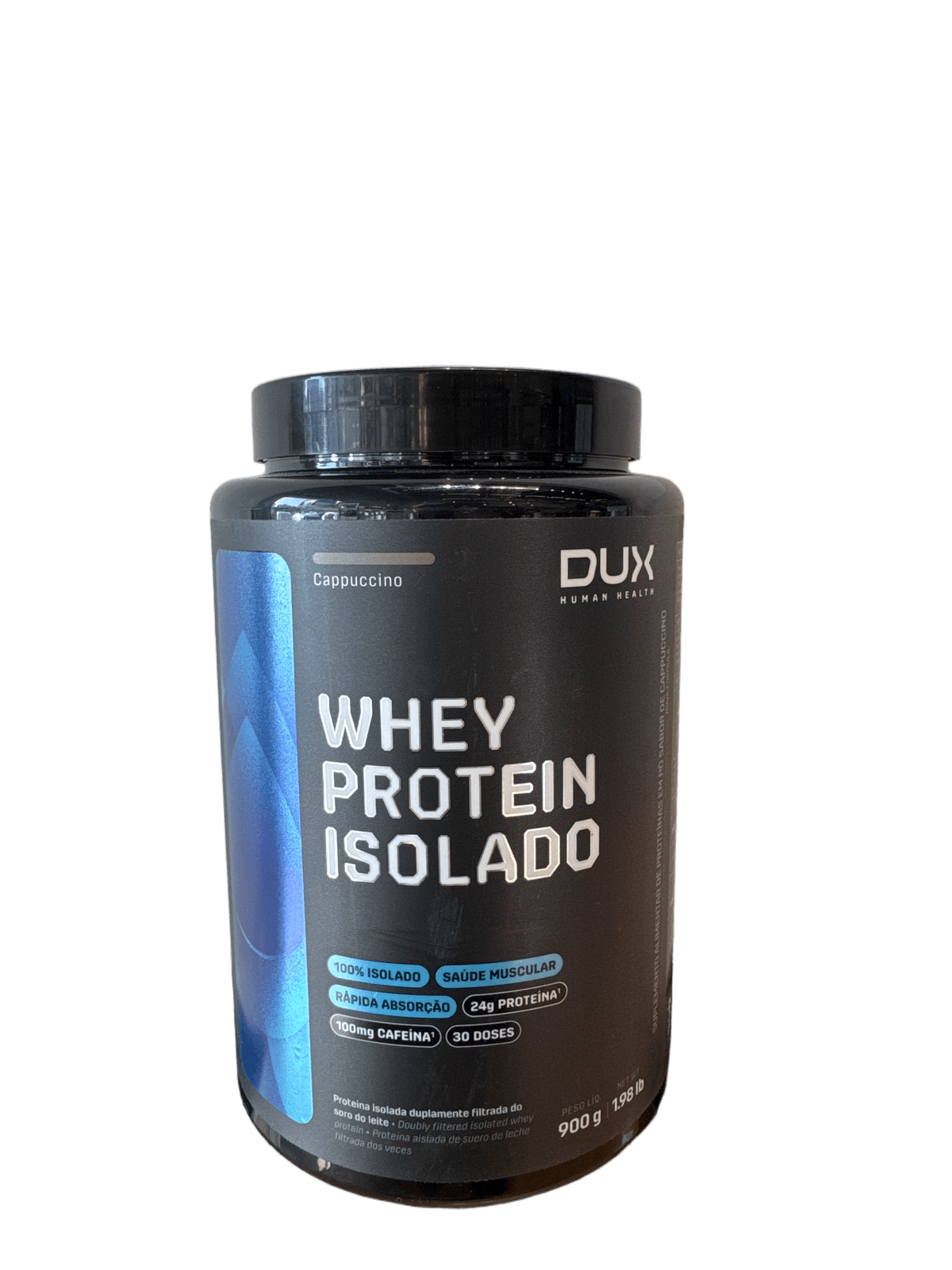 WHEY PROTEIN ISOLADO CAPPUCCINO 900G — DUX — DUX