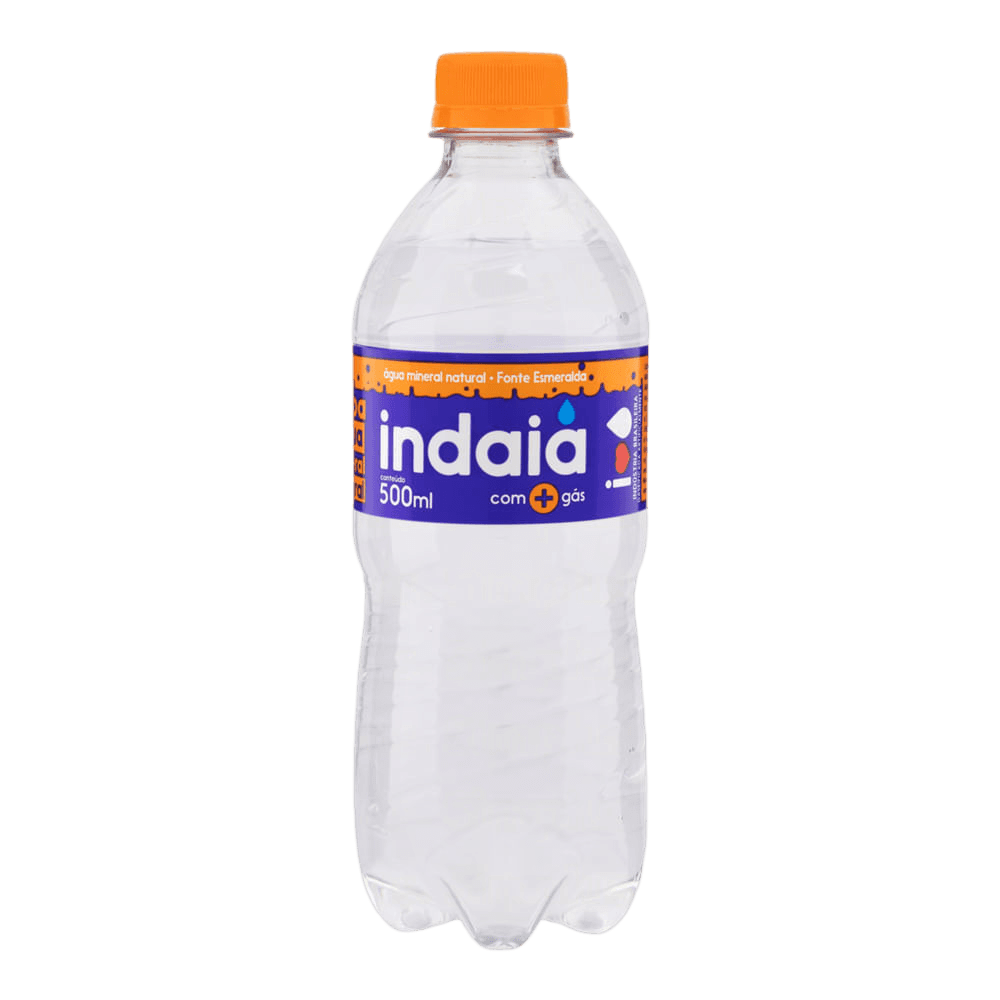 INDAIA ÁGUA COM GÁS 500ML — NATURÁGUA