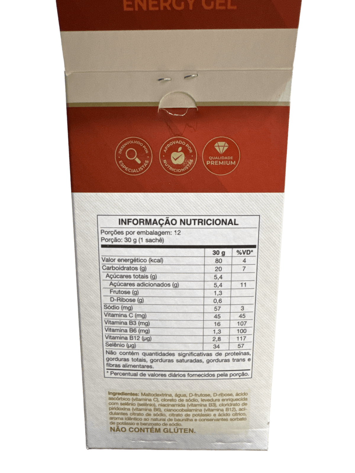 VITAFOR ENDURANCE ENERGY BAUNILHA GEL 30G
