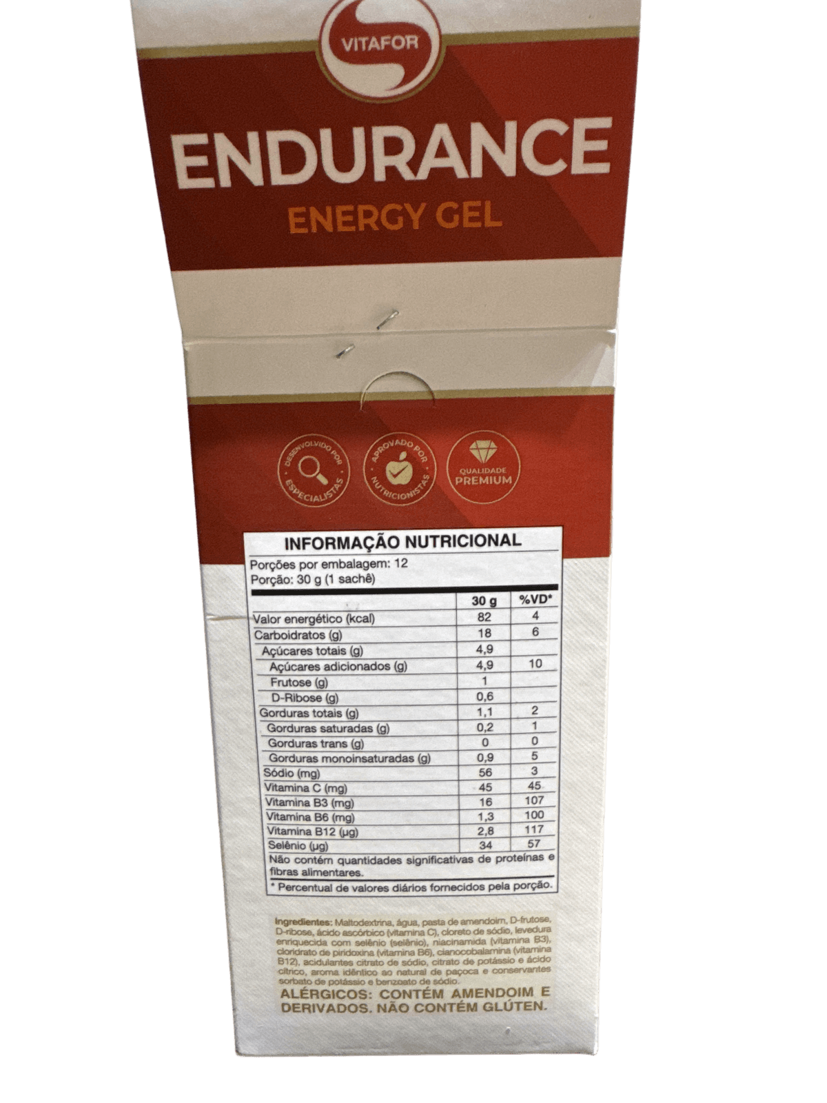 VITAFOR ENDURANCE ENERGY PAÇOCA GEL 30G