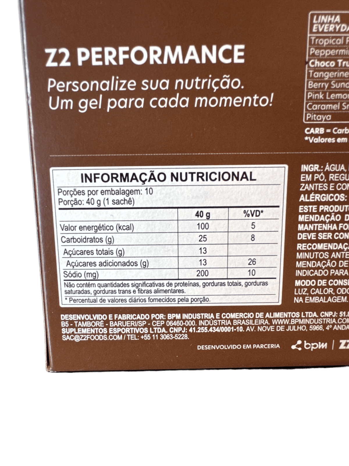 Z2 ENERGY GEL CHOCO TRUFFLE 40G