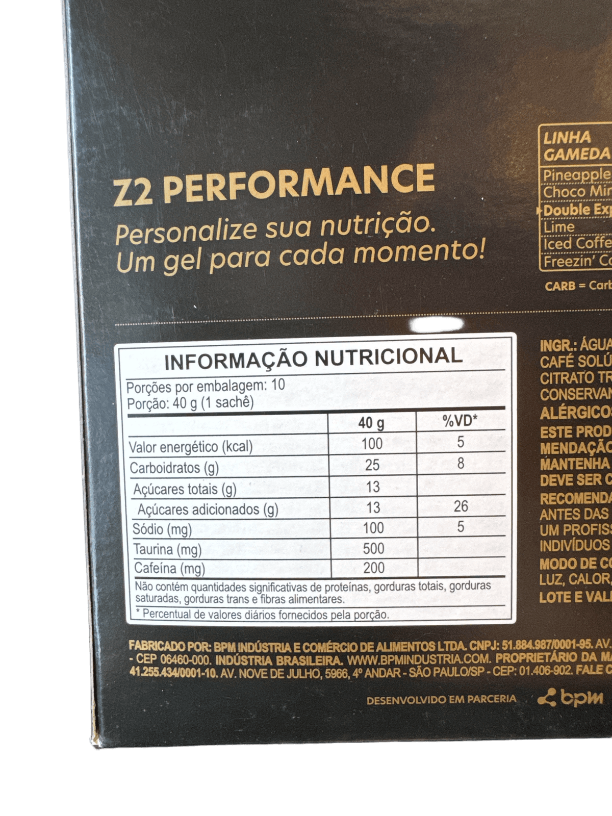 Z2+ ENERGY GEL DOUBLE EXPRESSO 40G