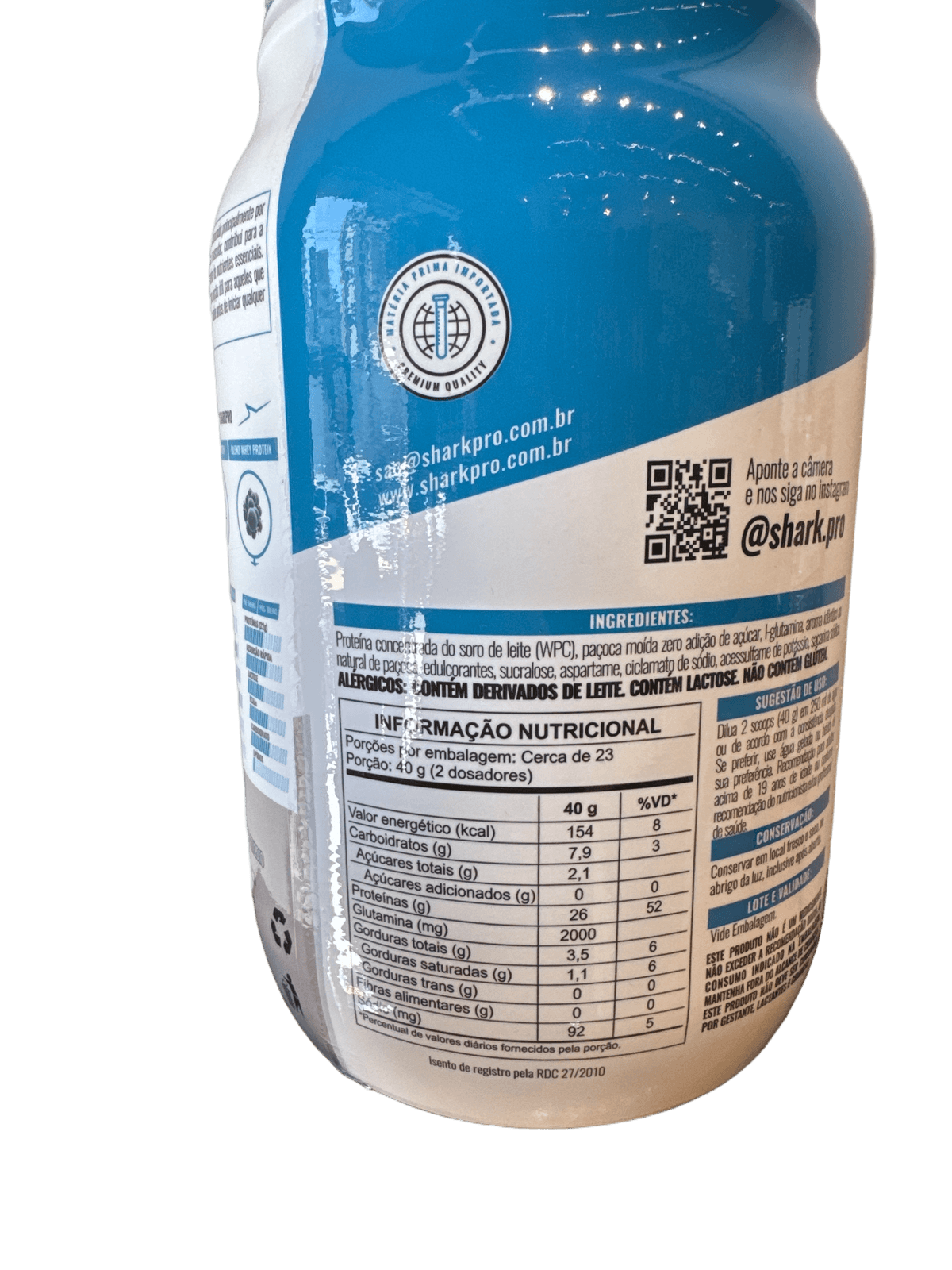 SHARK PRO 100% WHEY PROTEIN 900G PAÇOCA
