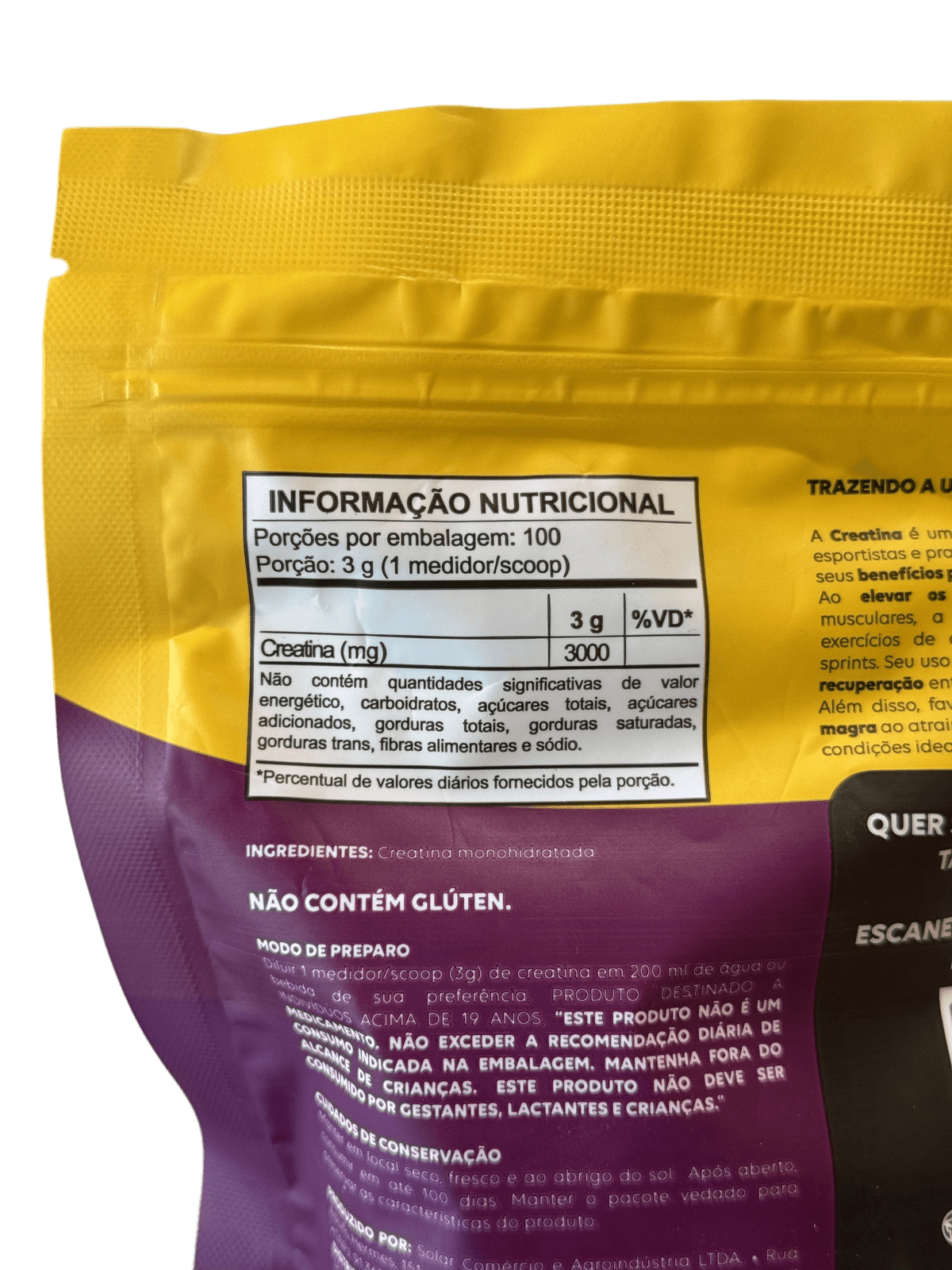 UEVO CREATINA MONOHIDRATADA 300G