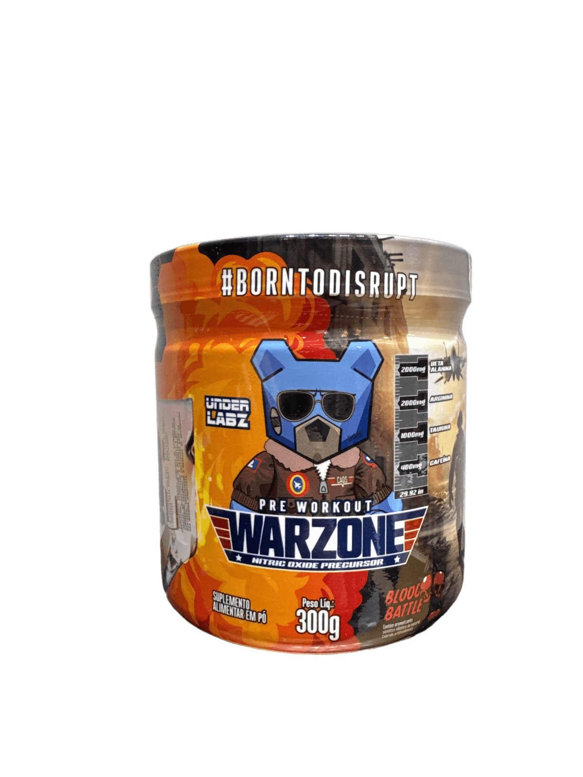 PRE WORKOUT WARZONE BLOOD BATTLE 300G — UNDER