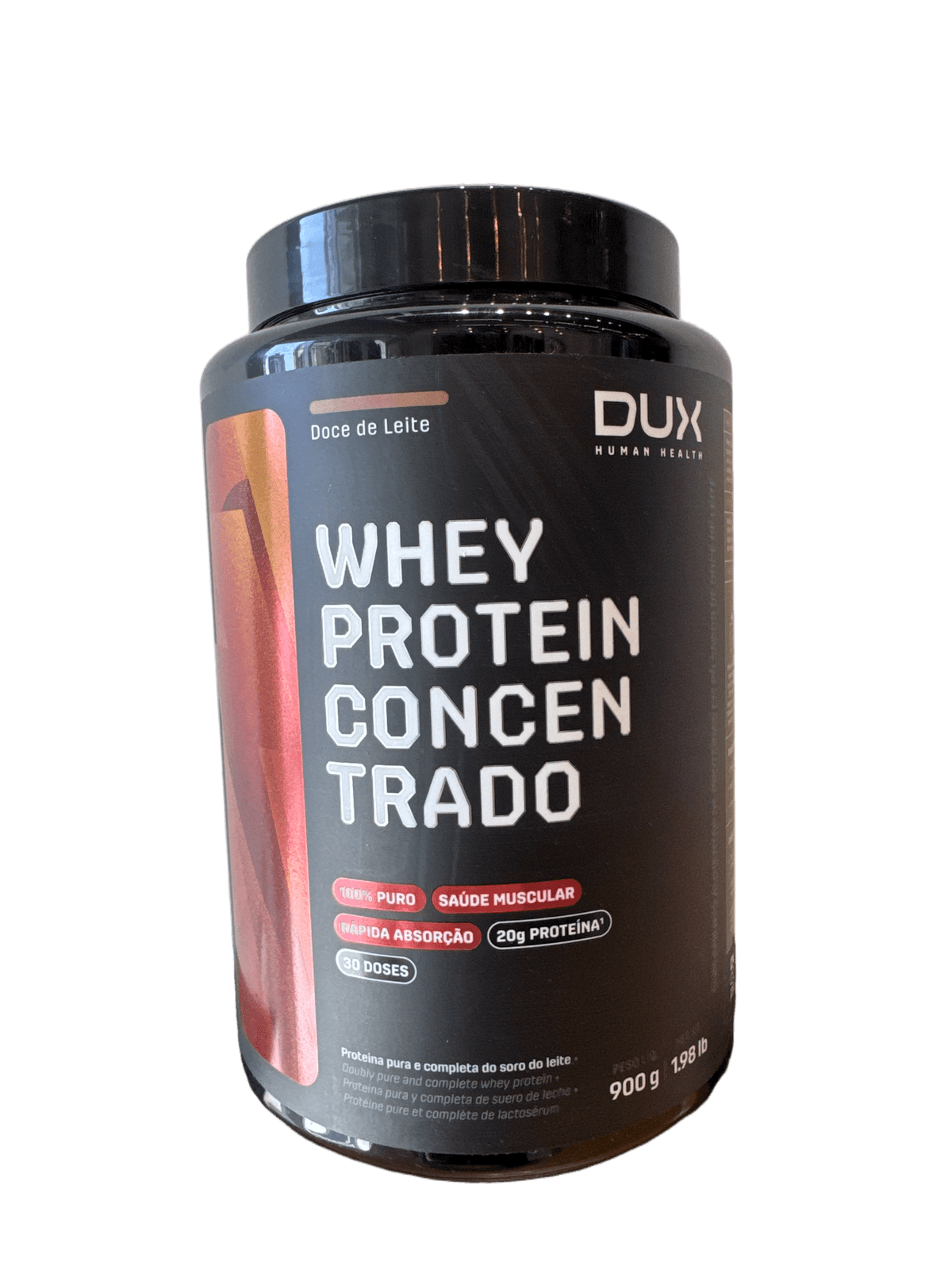 WHEY PROTEIN CONCENTRADO DOCE DE LEITE 900G — DUX — DUX