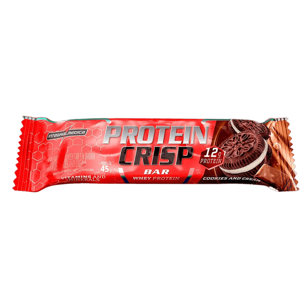 CRISP BAR COOKIES AND CREAM 45G — INTEGRAL MEDICA — INTEGRAL MEDICA