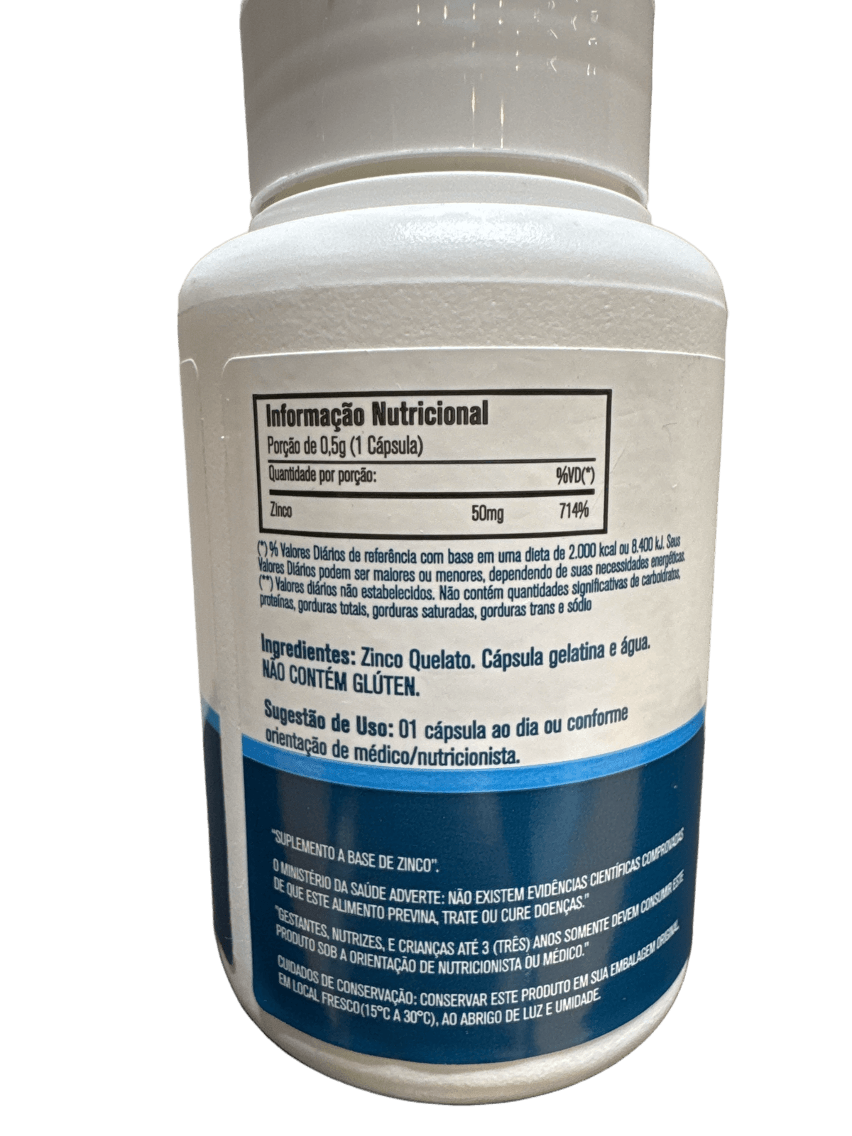 ZINCO 50MG 60 CÁPSULAS — UNIÃO VEGETAL