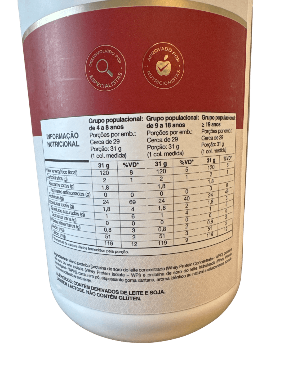 WHEY FORT 3W CHOCOLATE 900G — VITAFOR
