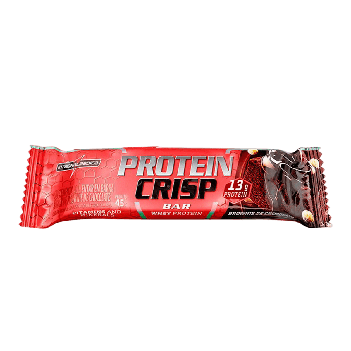 CRISP BAR BROWNIE DE CHOCOLATE 45G — INTEGRAL MÉDICA — INTEGRAL MEDICA