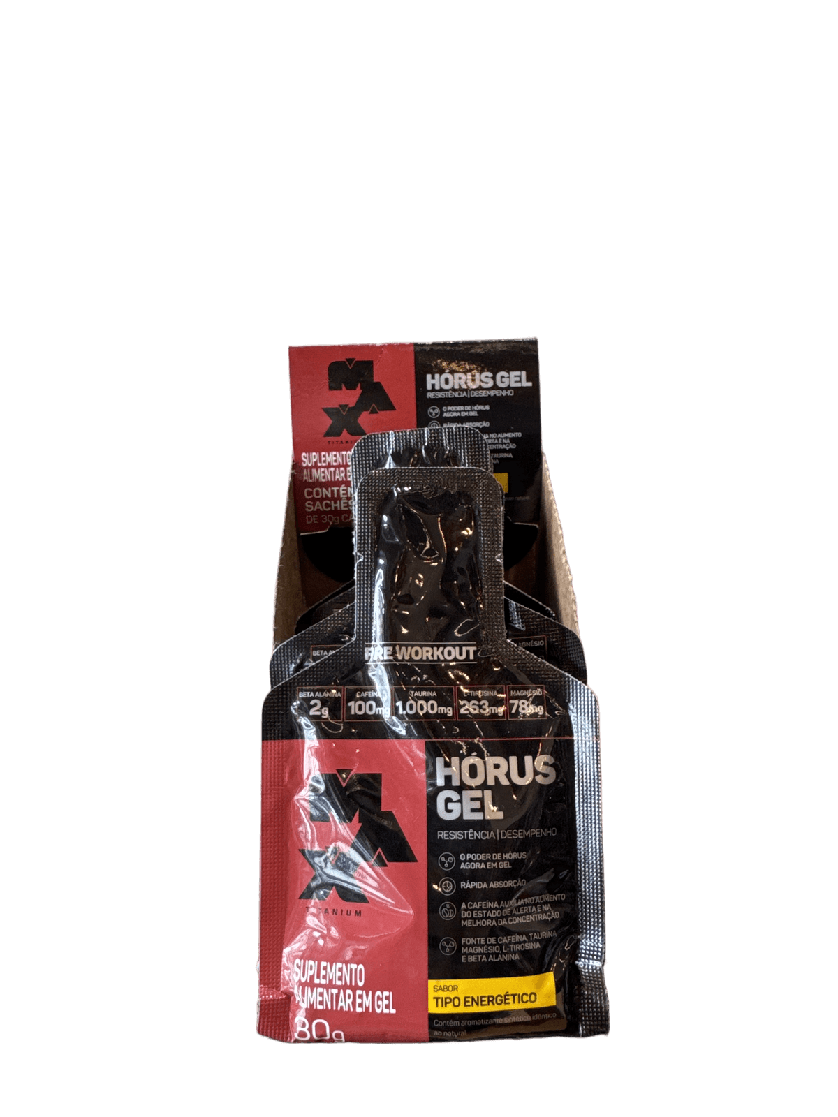 HORUS GEL 30G TIPO ENERGÉTICO — MAX TITANIUM — MAX TITANIUM