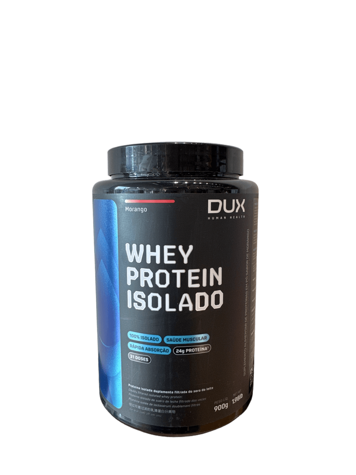 WHEY PROTEIN ISOLADO MORANGO 900G — DUX — DUX — vista alternativa