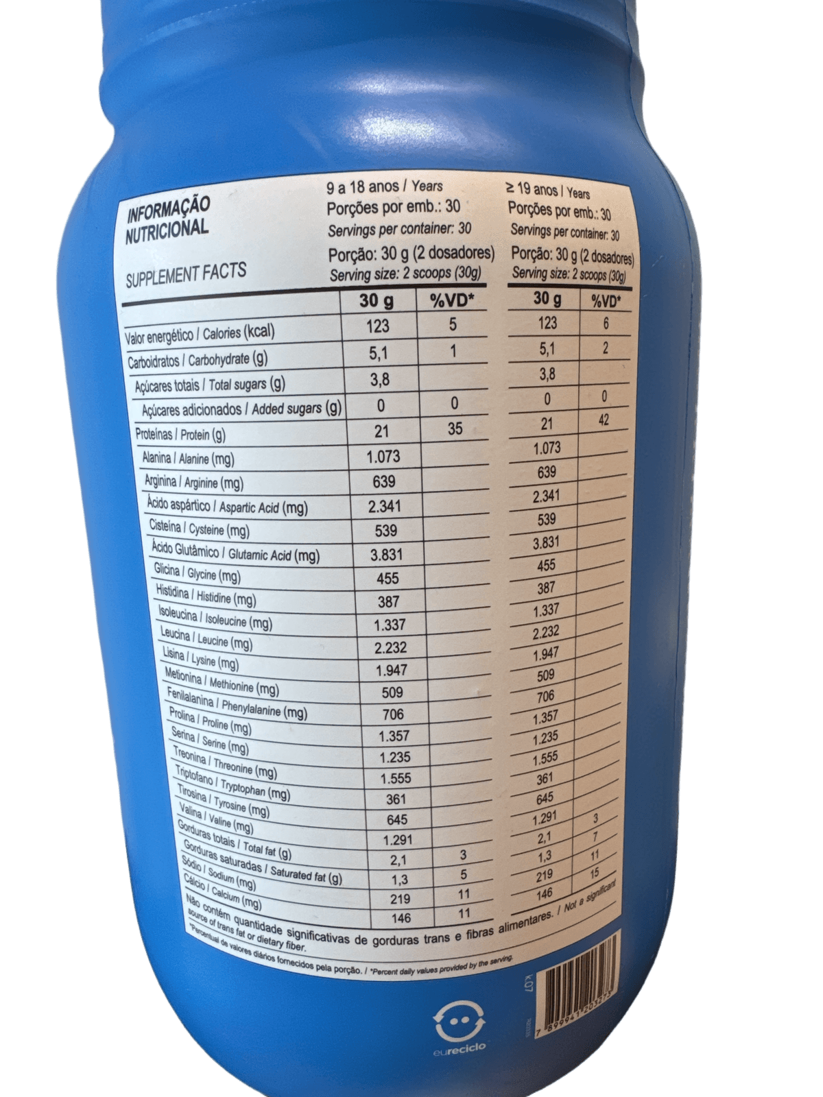 100% PURE WHEY BAUNILHA 900G — PROBIÓTICA
