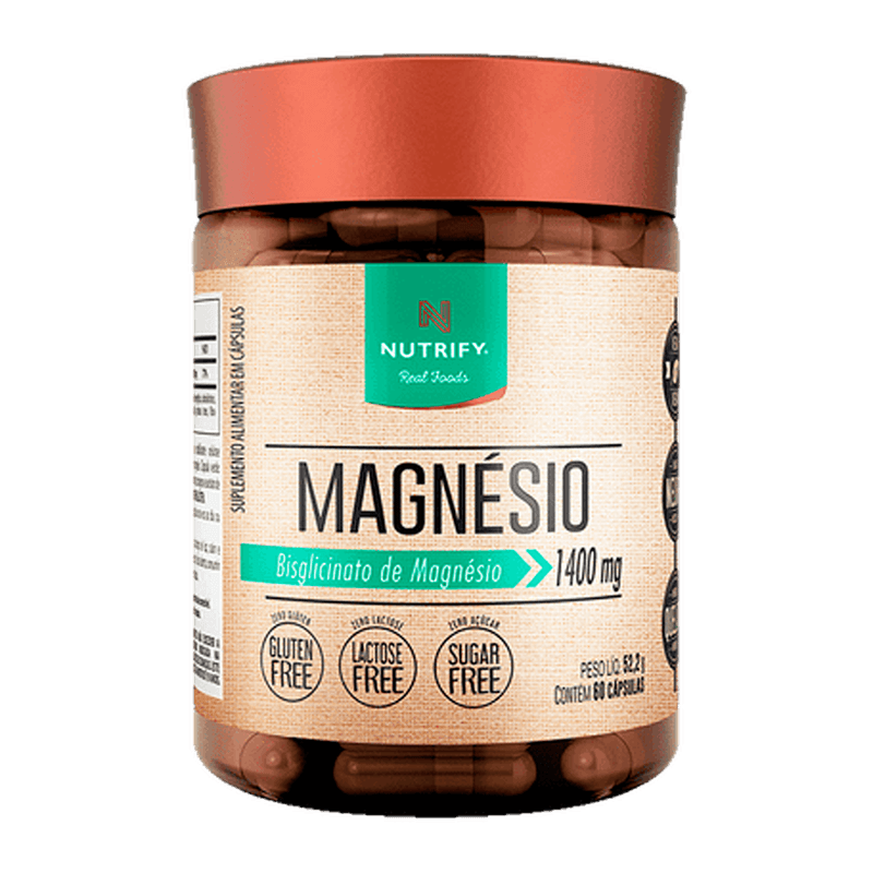 NUTRIFY BISGLICINATO DE MAGNÉSIO 1400MG 60 CAPS