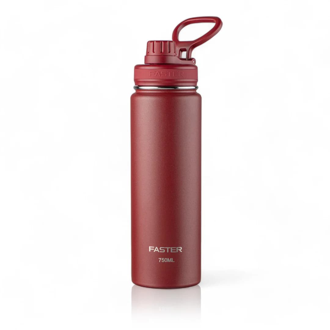 GARRAFA TÉRMICA 750ML FASTER CEREJA