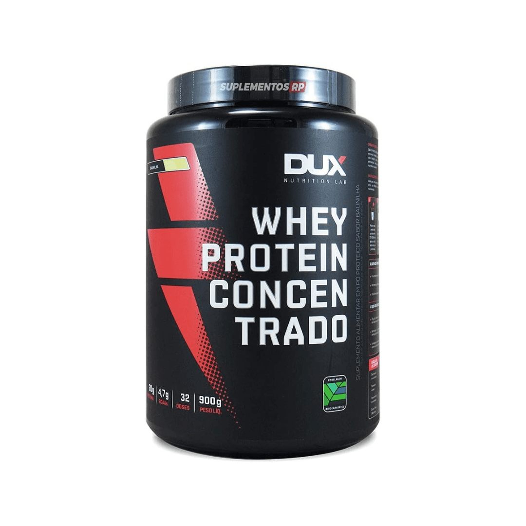 DUX WHEY PROTEIN CONCENTRADO BAUNILHA 900G