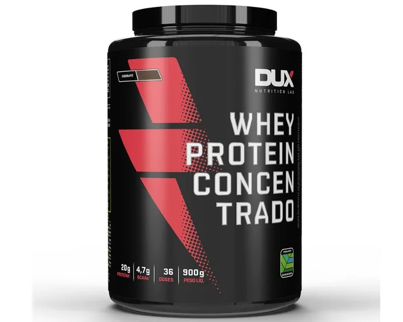 DUX WHEY PROTEIN CONCENTRADO CHOCOLATE 900G 