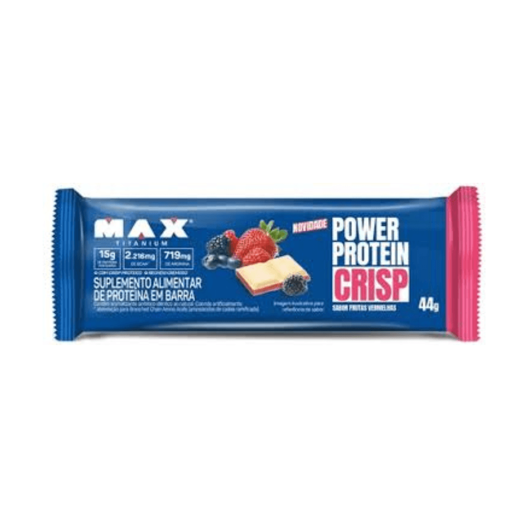 Max Power Protein Crisp Frutas Vermelhas 44g — MAX TITANIUM