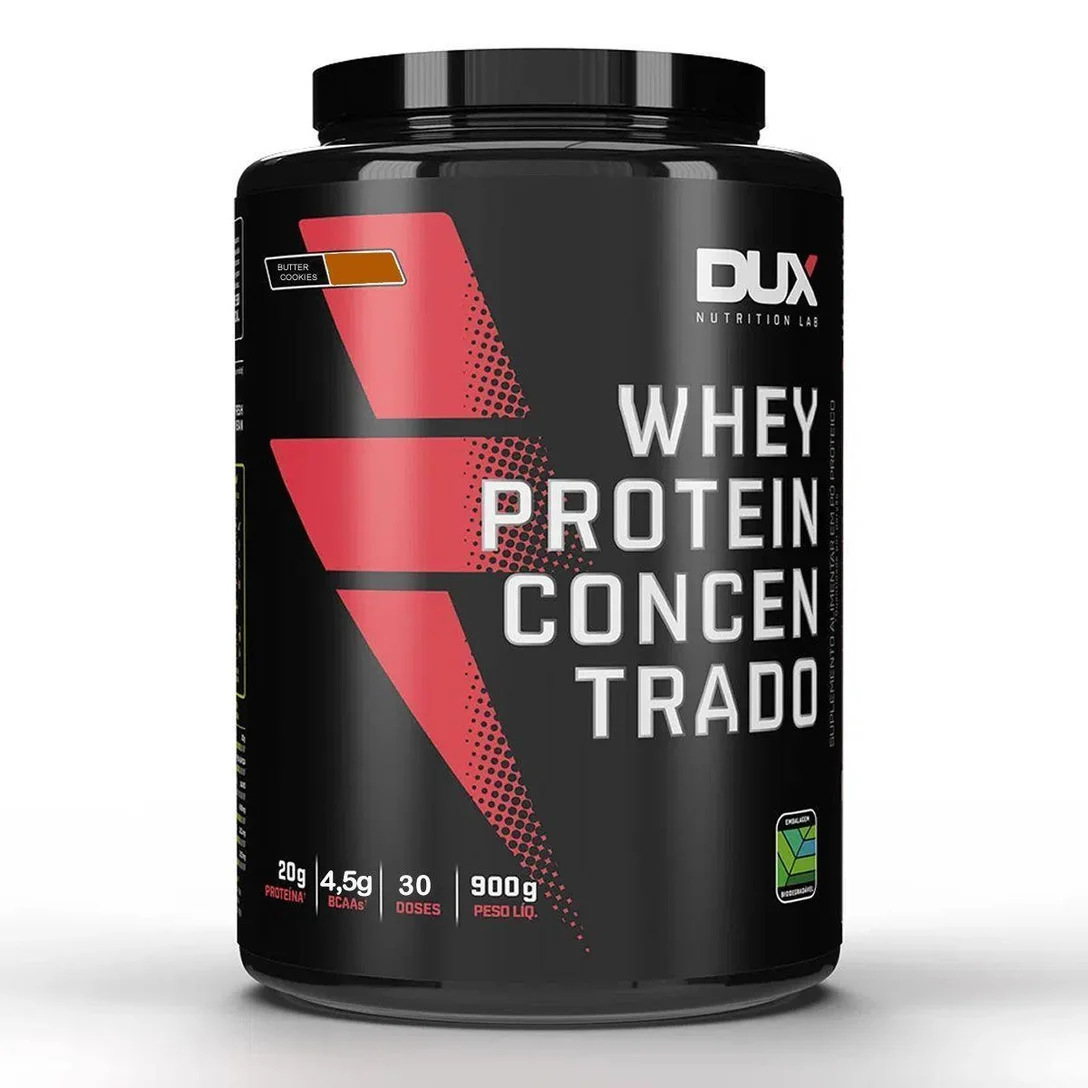 Whey Protein Concentrado Butter Cookies 900g — Dux — DUX