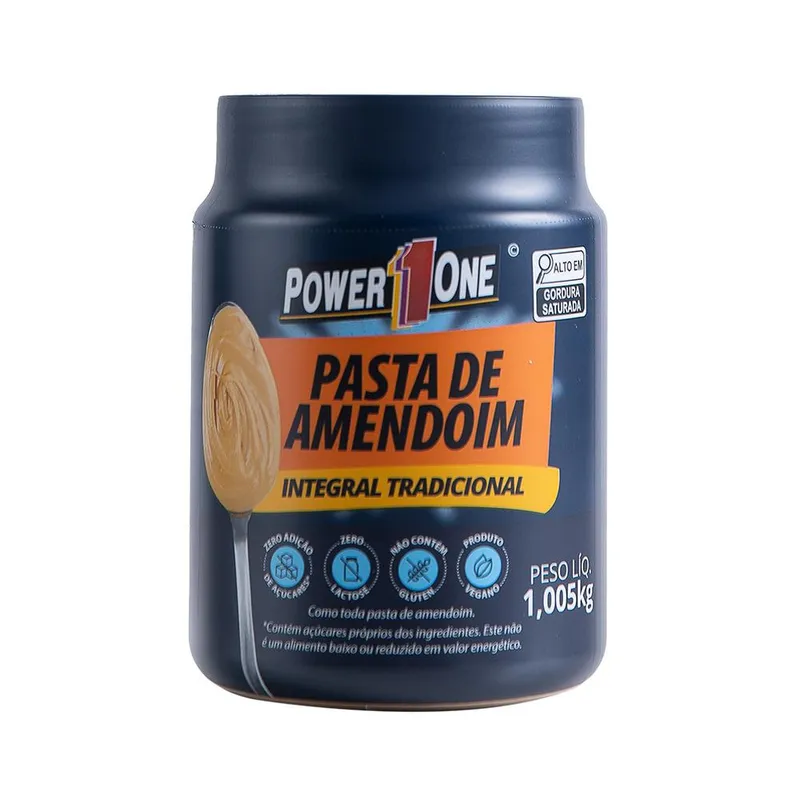 POWER1ONE  PASTA DE AMENDOIM TRADICIONAL 1.005KG
