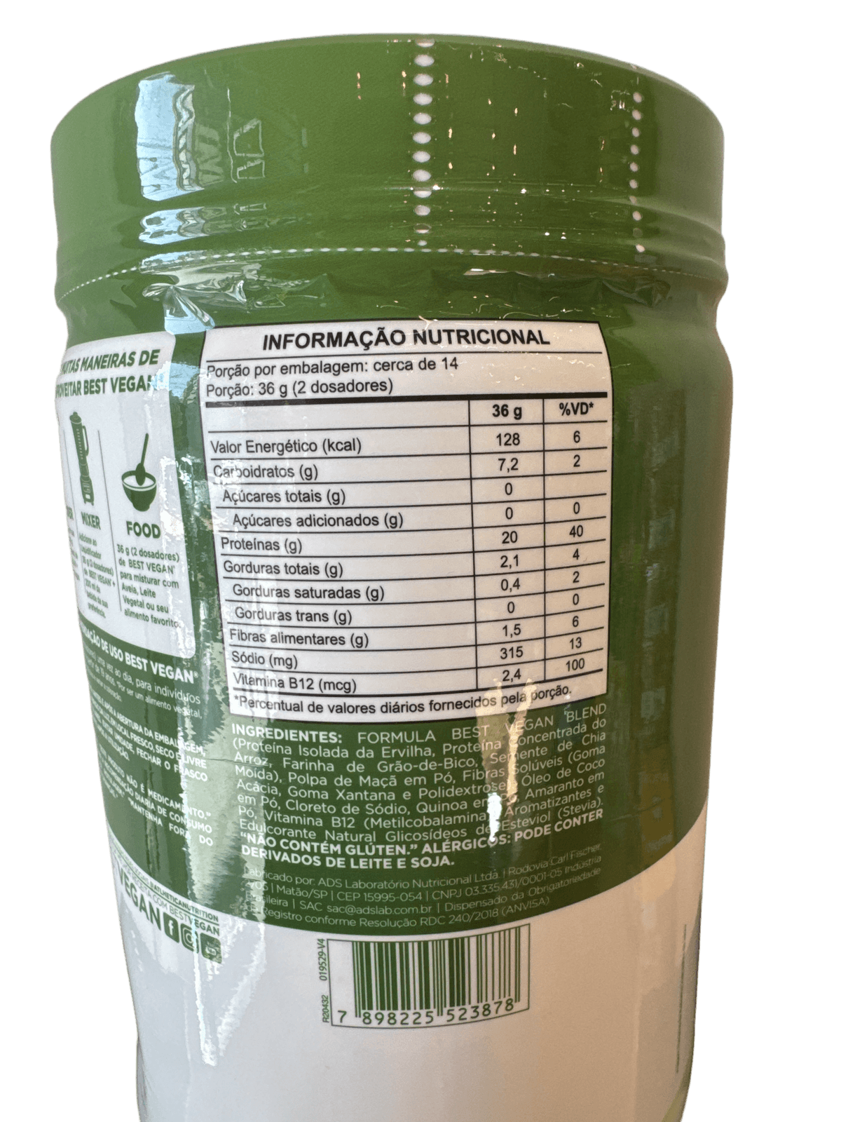 BEST VEGAN ORIGINAL 500G — ATHLETICA — ATLHETICA NUTRITION