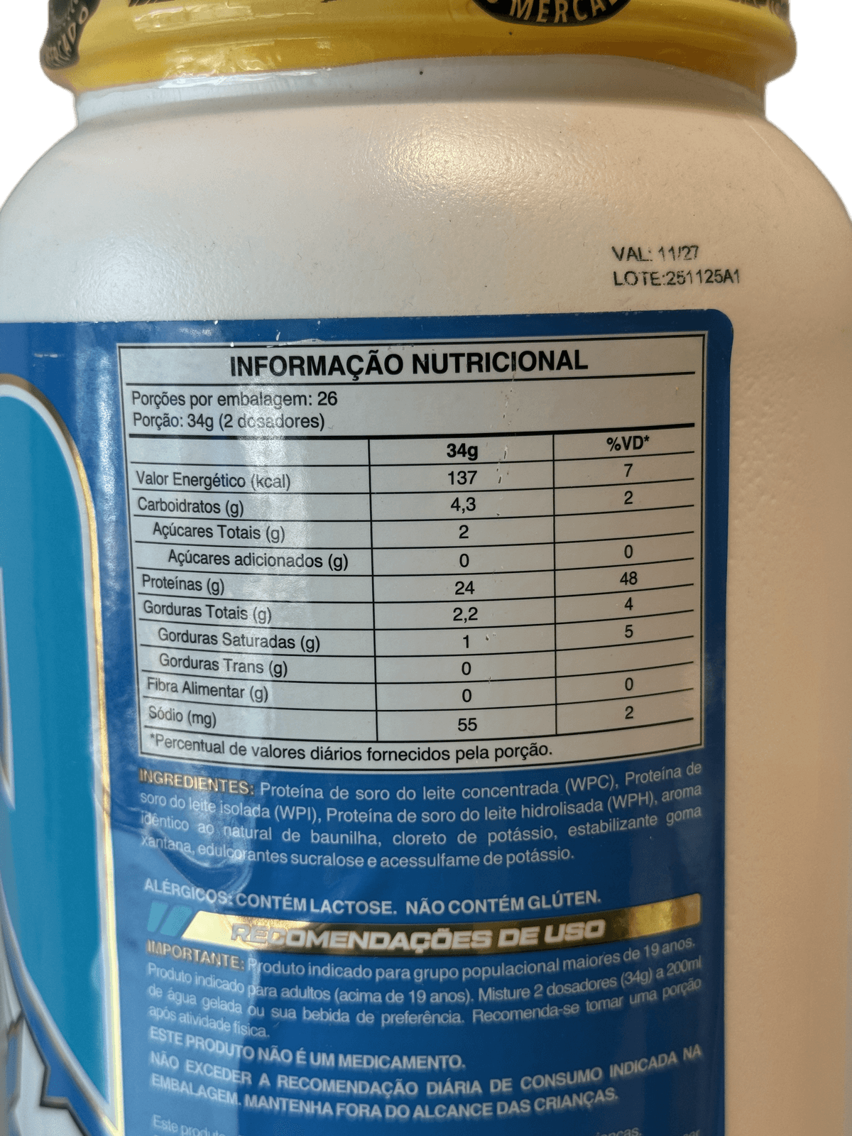 TASTY WHEY VANILLA CREAM 900G — ADAPTOGEN — ADAPTOGEN